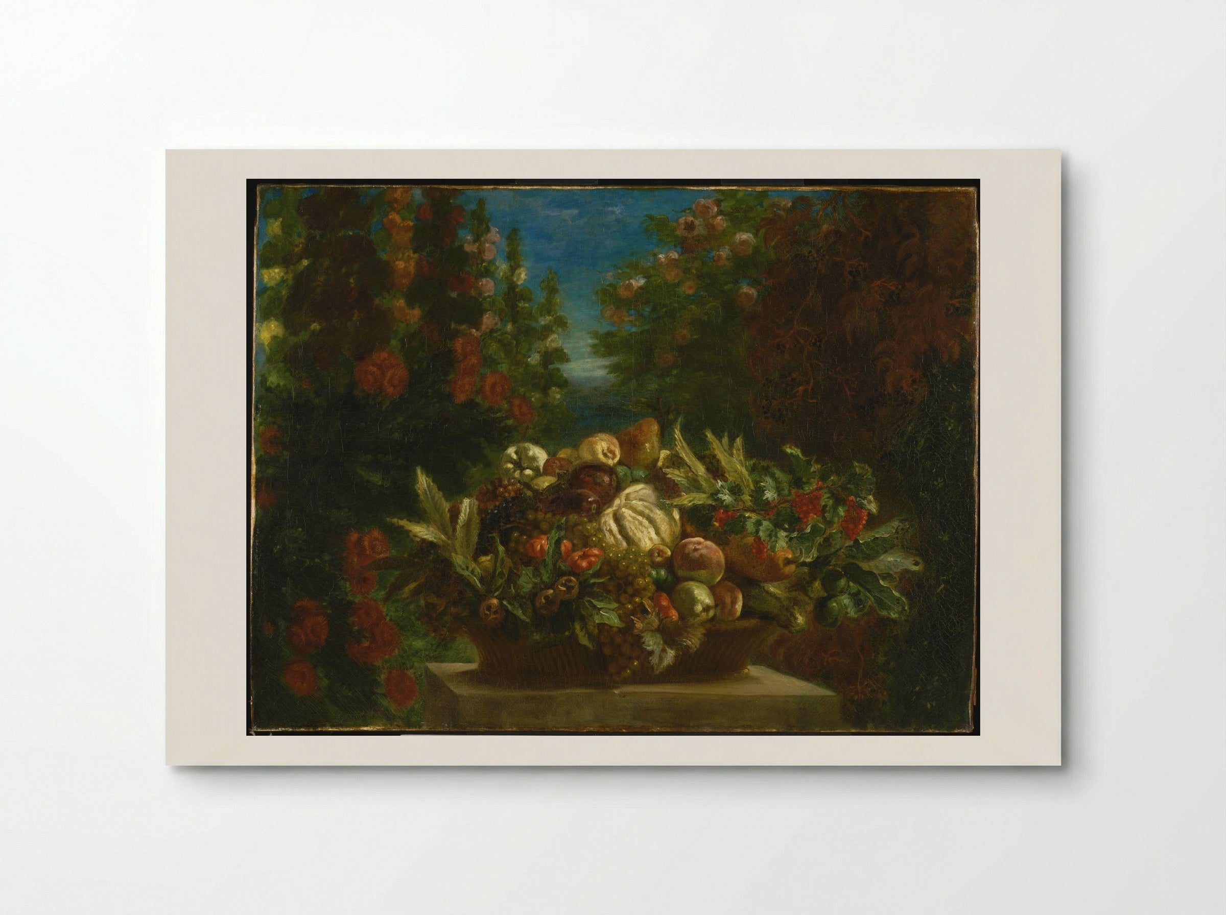 Basket of Flowers - Eugène Delacroix - Poster