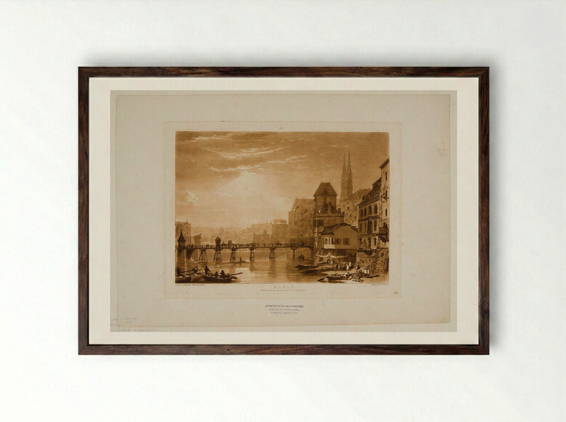 Basle - Charles Turner - Framed Print Dark Wood