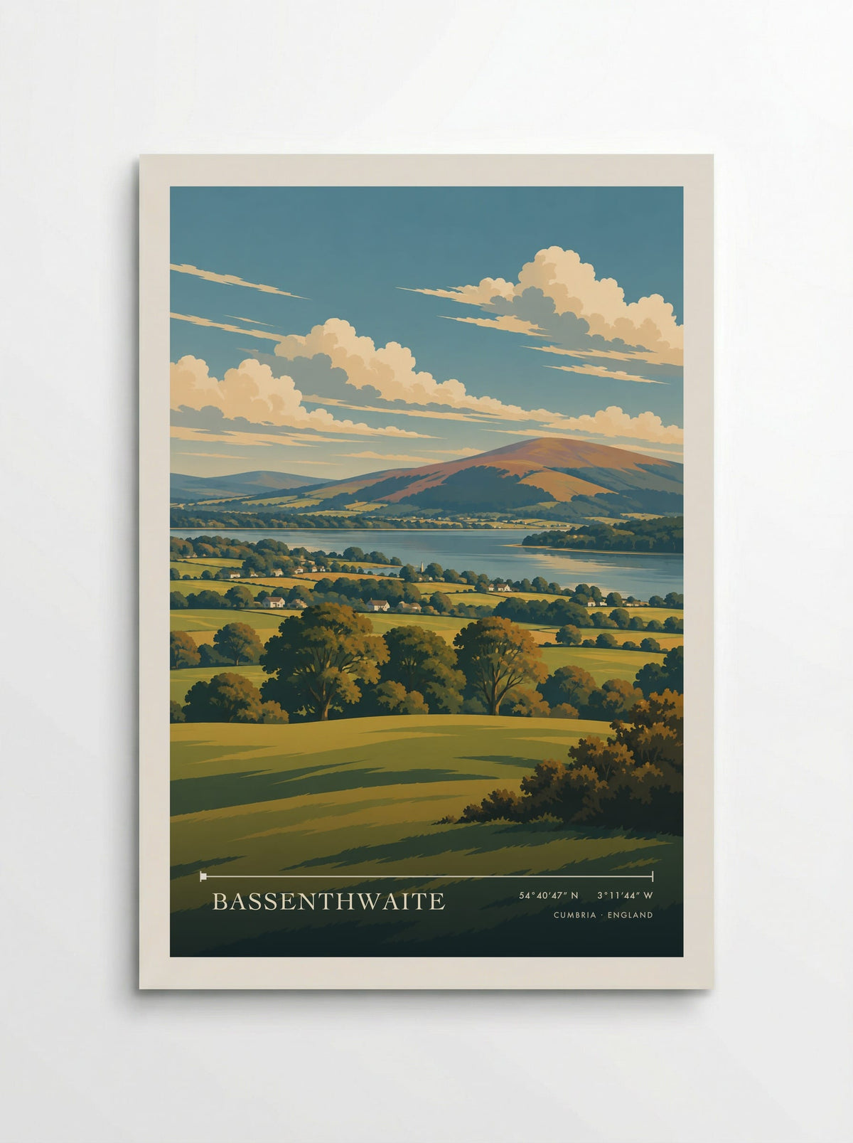 Bassenthwaite, Cumbria | Travel Poster - Poster