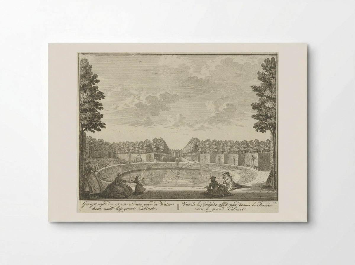 Bassin in de tuin van Huis ter Meer te Maarssen - Hendrik de Leth - Poster