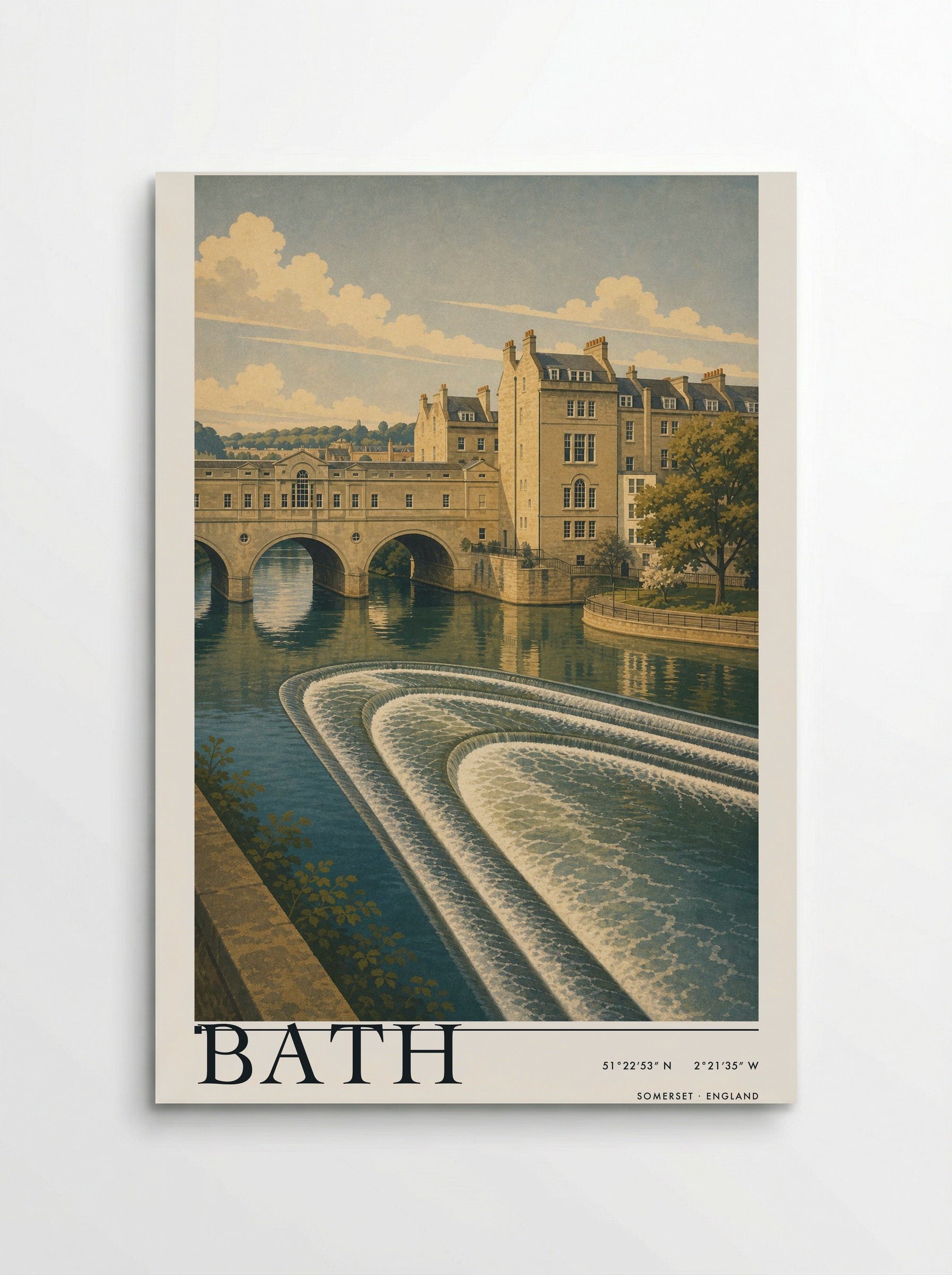 Bath Somerset England Travel Poster - Poster
