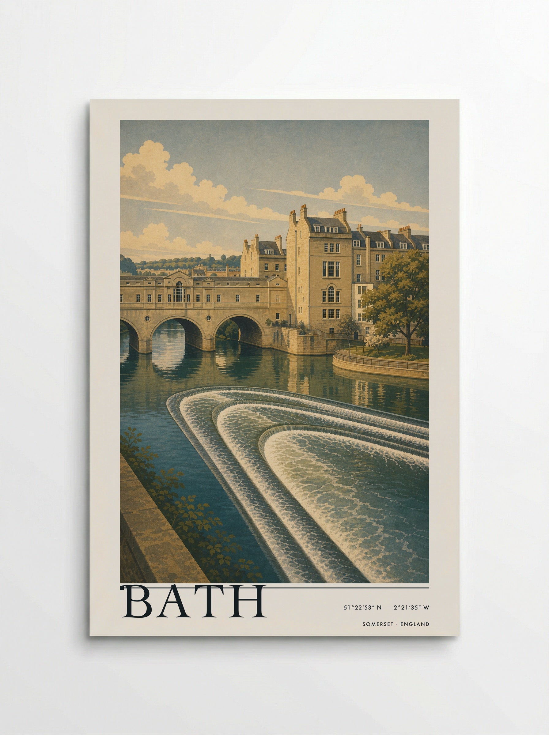 Bath Somerset England Travel Poster - Poster