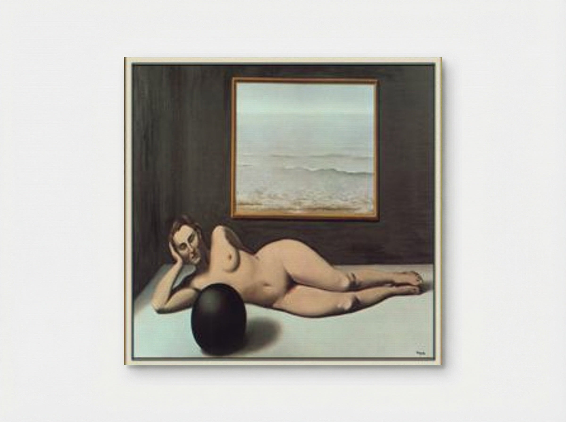 Bather between Light and Darkness - René Magritte - Poster