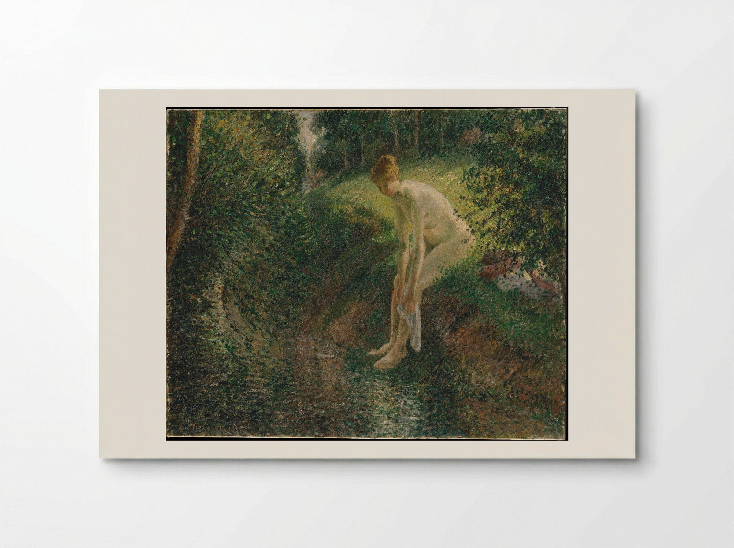 Bather in the Woods - Camille Pissarro - Poster