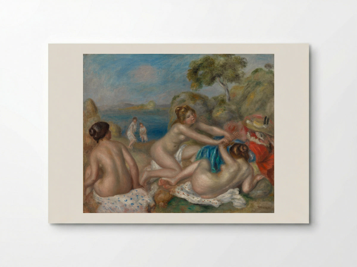 Bathers Playing with a Crab - Pierre-Auguste Renoir - Poster