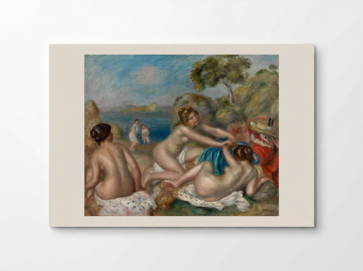 Bathers Playing with a Crab - Pierre-Auguste Renoir - Poster