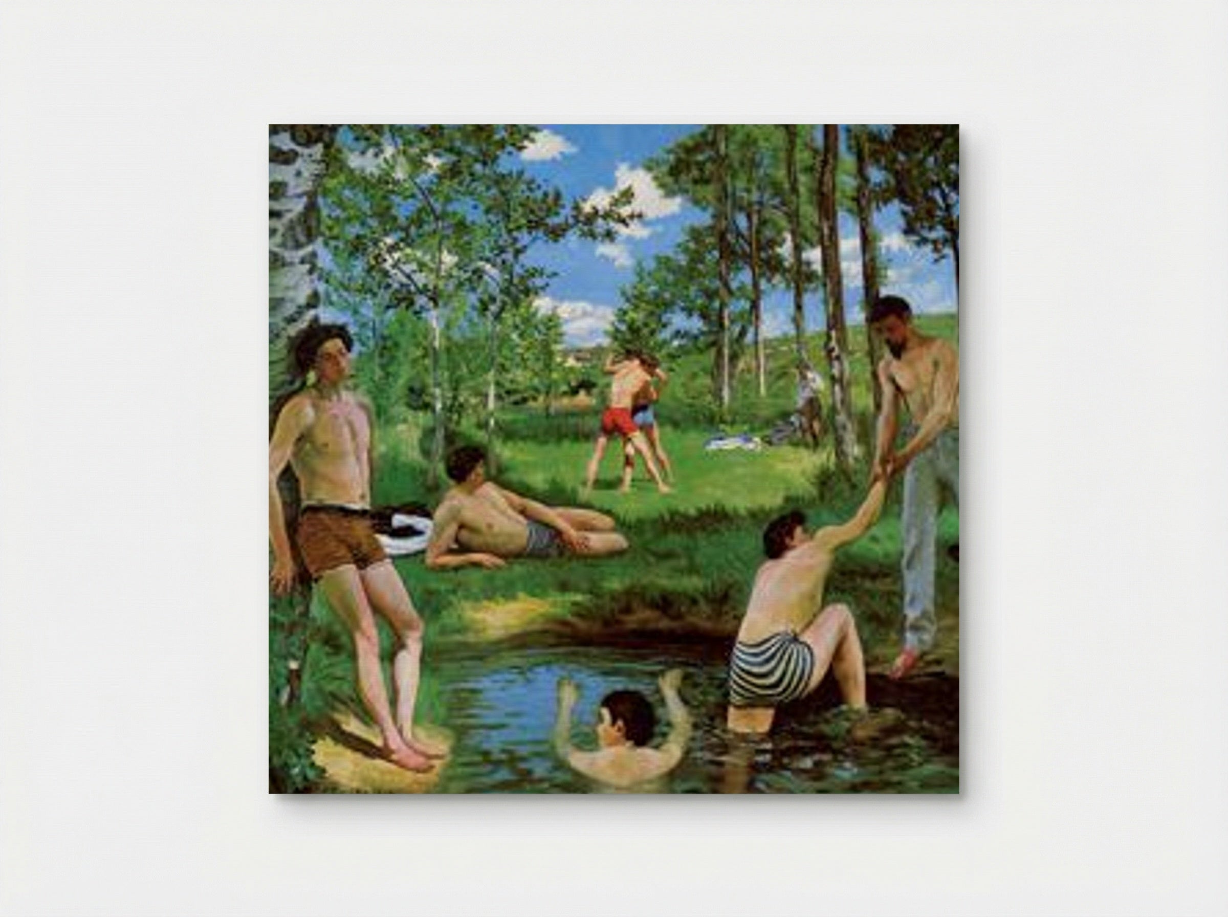 Bathers (Summer Scene) - Frederic Bazille - Poster