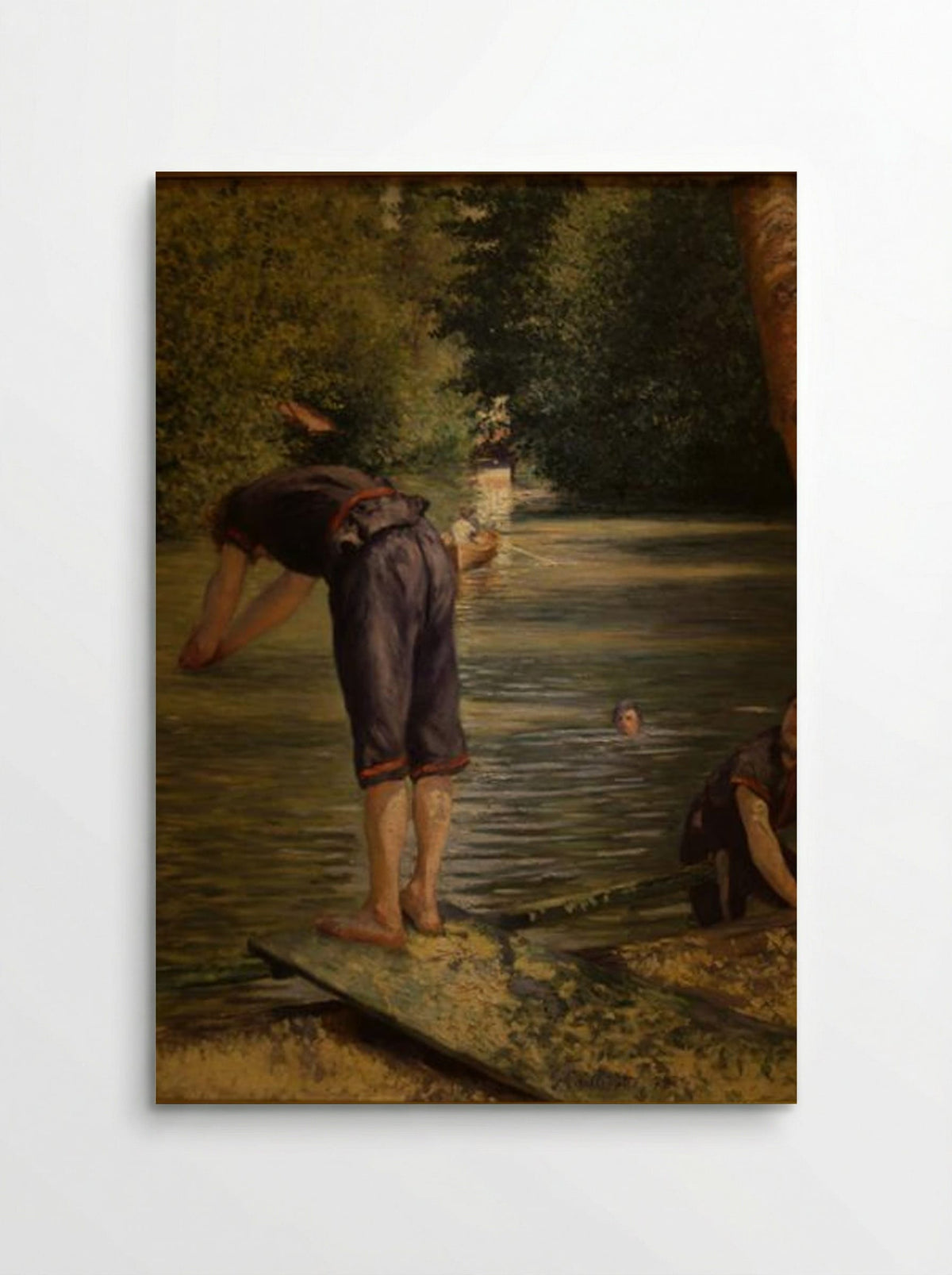 Bathers on the Banks of the Yerres - Gustave Caillebotte - Poster