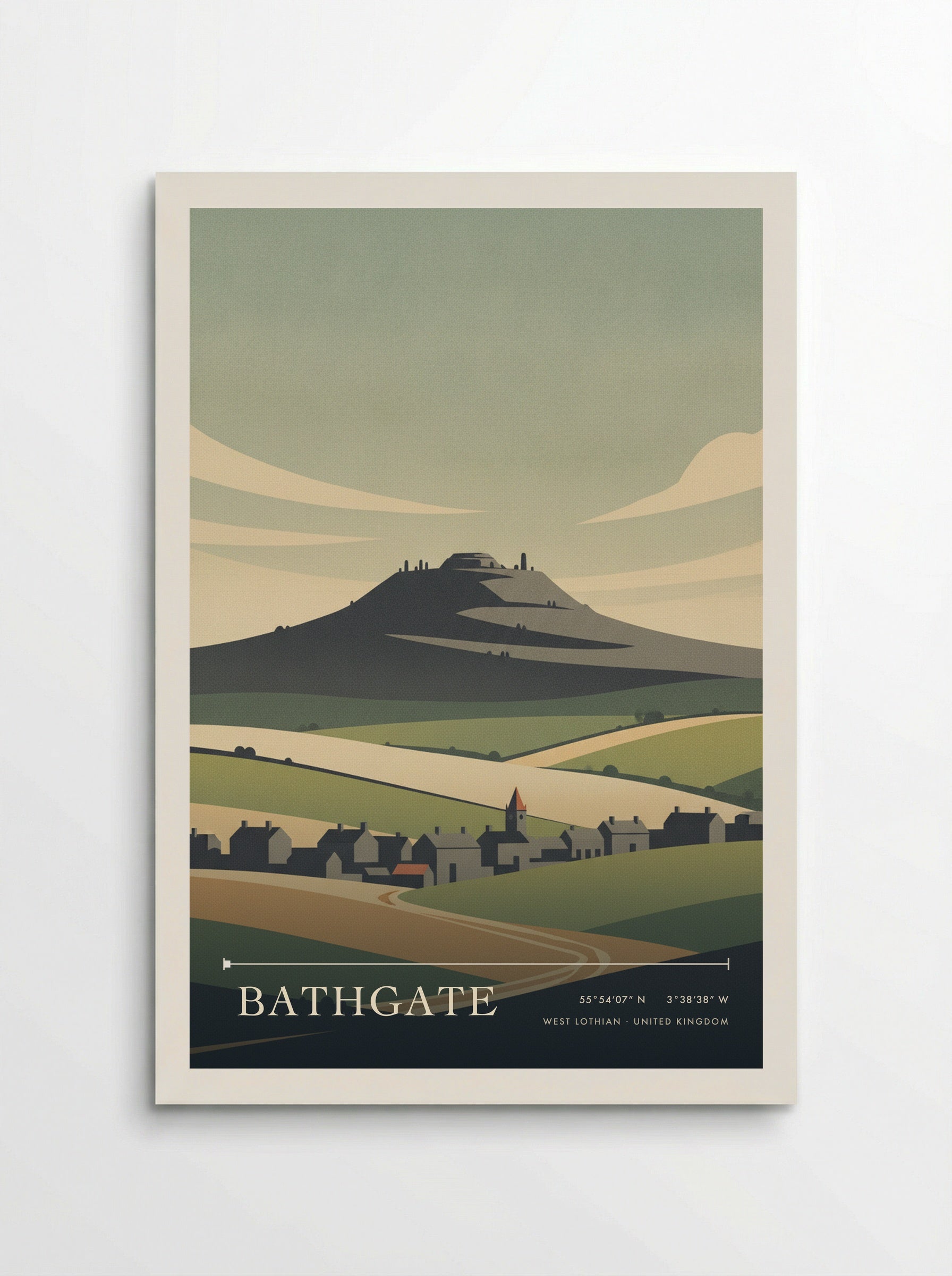 Bathgate West Lothian United Kingdom Travel Poster - Poster