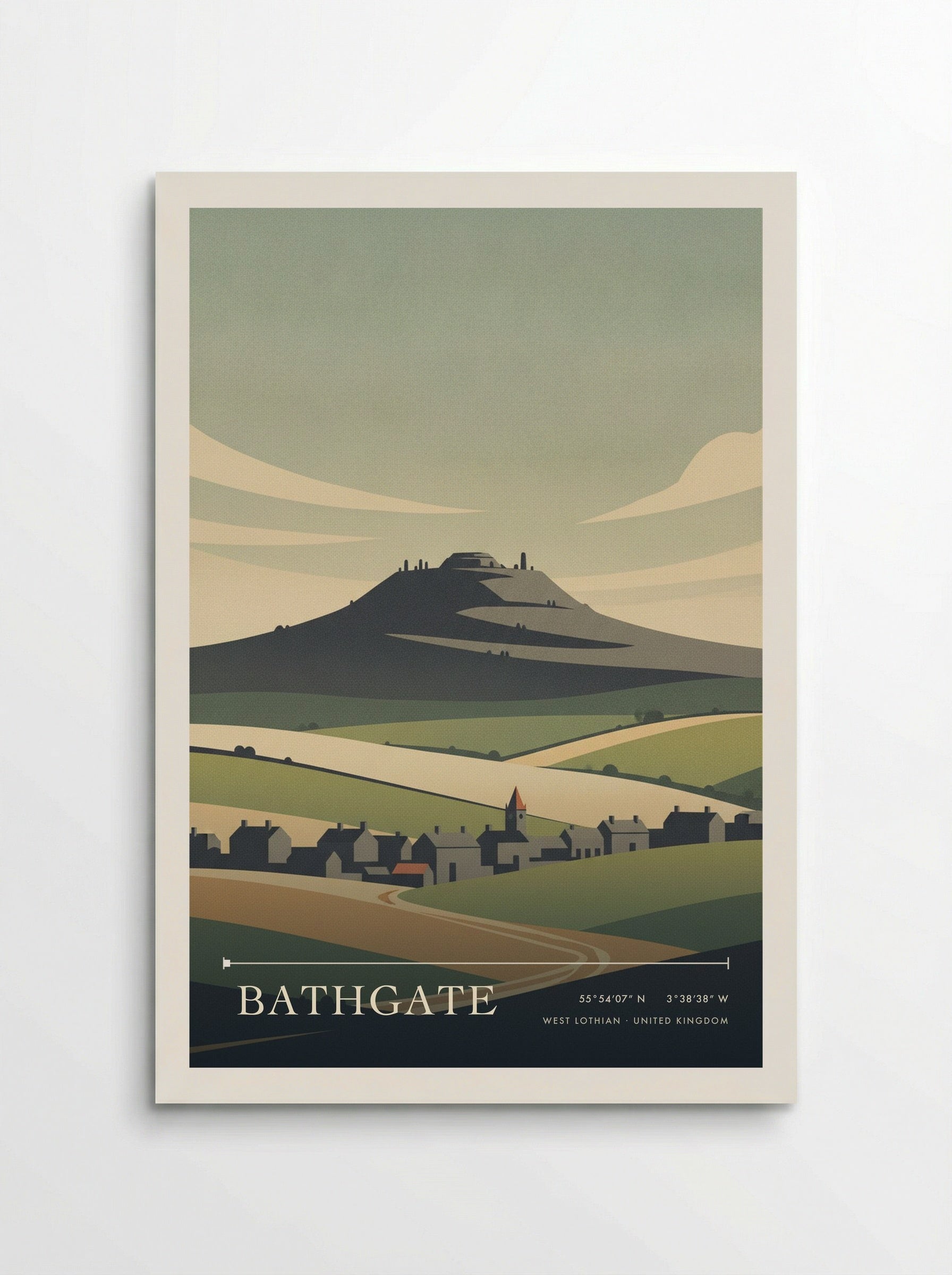Bathgate West Lothian United Kingdom Travel Poster - Poster