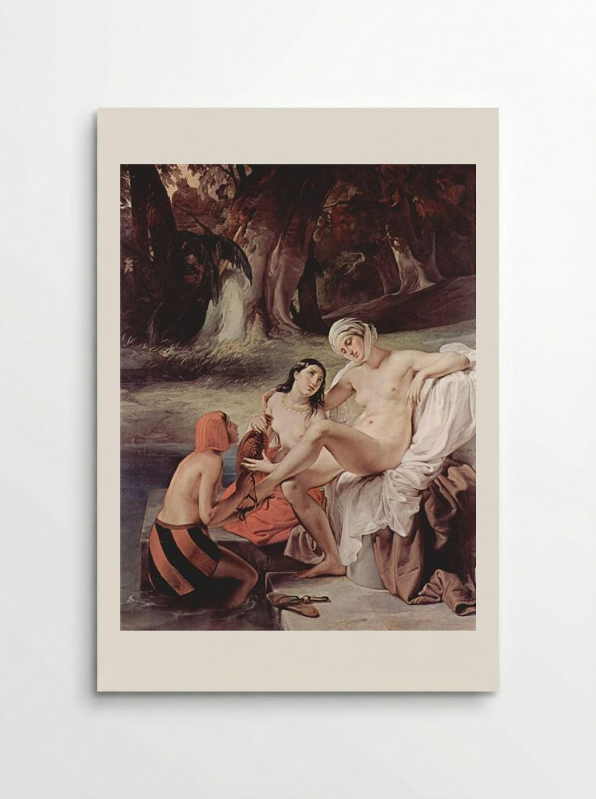Bathing Bathsheba - Francesco Hayez - Poster