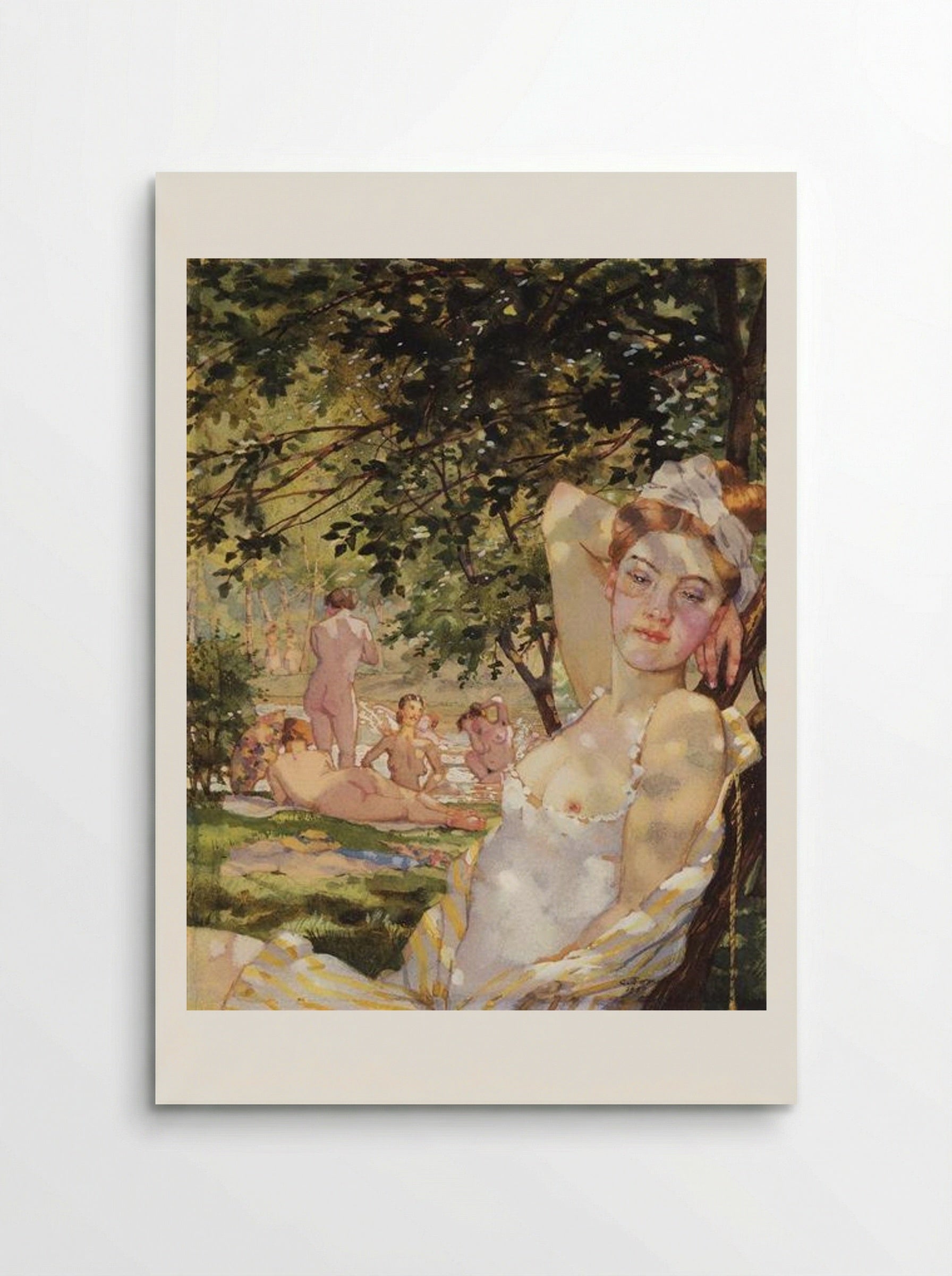 Bathings in the Sun - Konstantin Somov - Poster