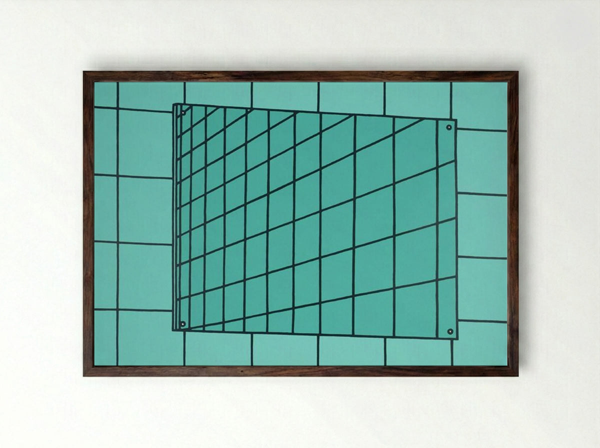 Bathroom Mirror - Patrick Caulfield - Framed Print Dark Wood