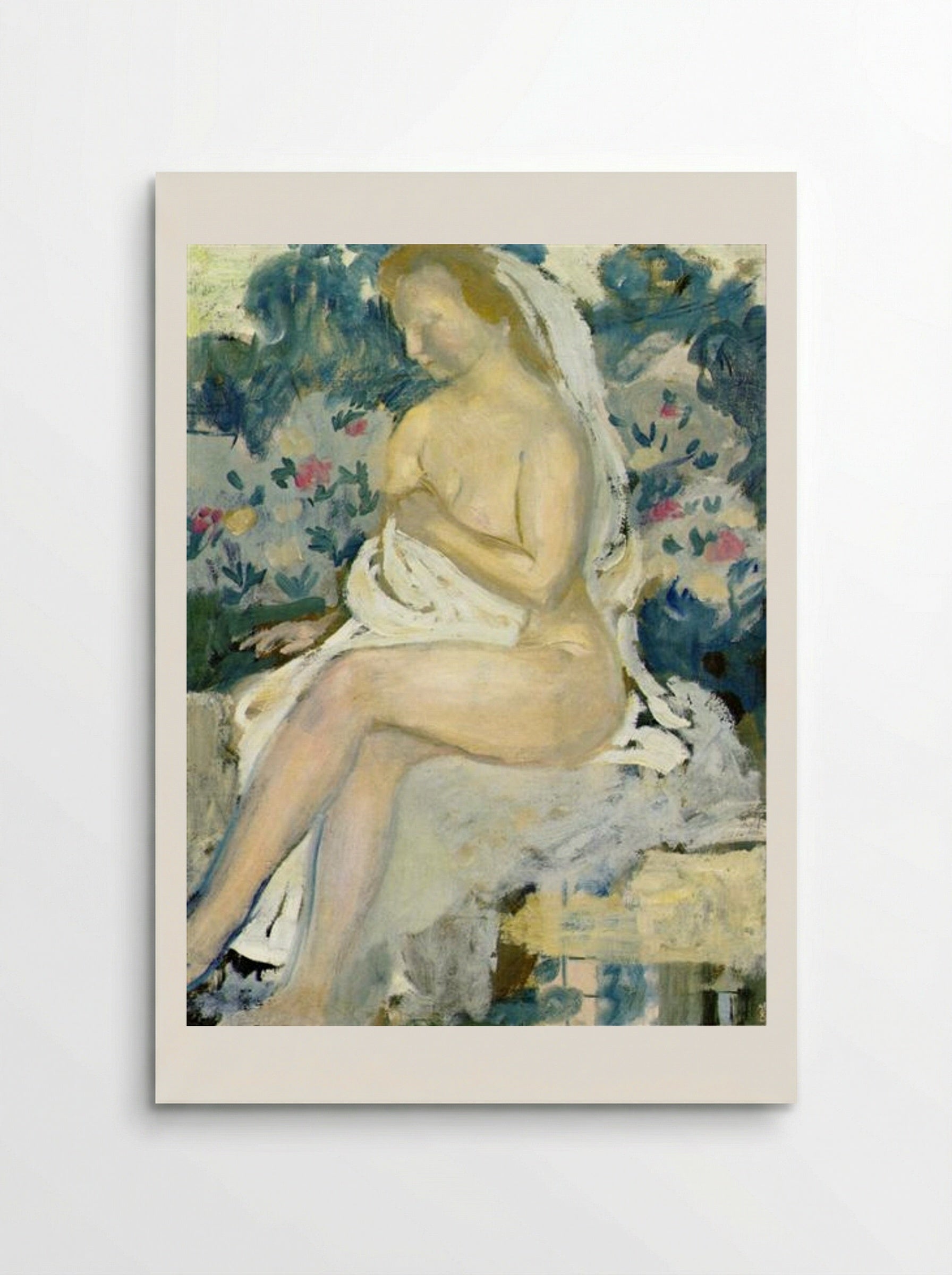 Bathsheba, Blue Background - Maurice Denis - Poster