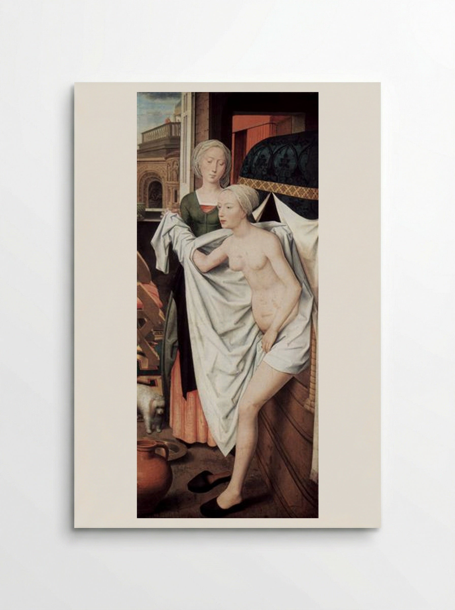 Bathsheba at her Bath - Hans Memling - Poster