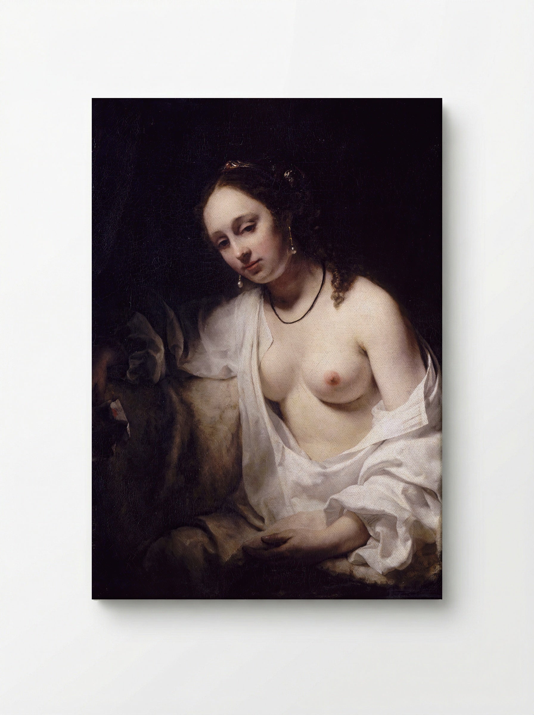 Bathsheba with King David's Letter - Willem Drost - Canvas
