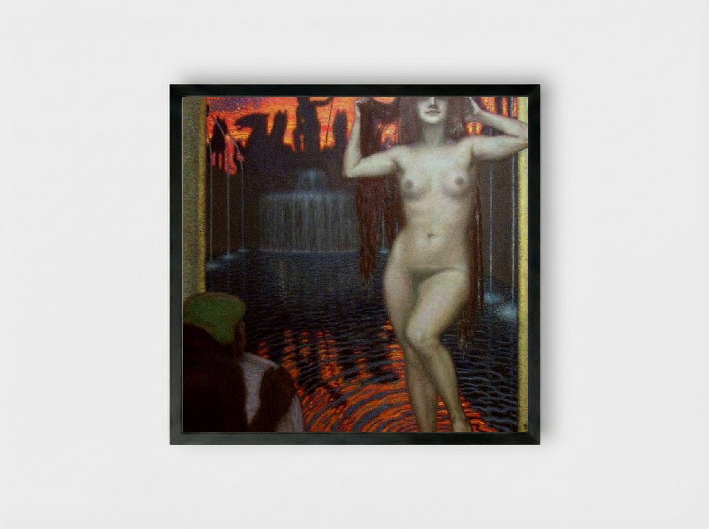 Bathsheba - Franz von Stuck - Framed Print Black