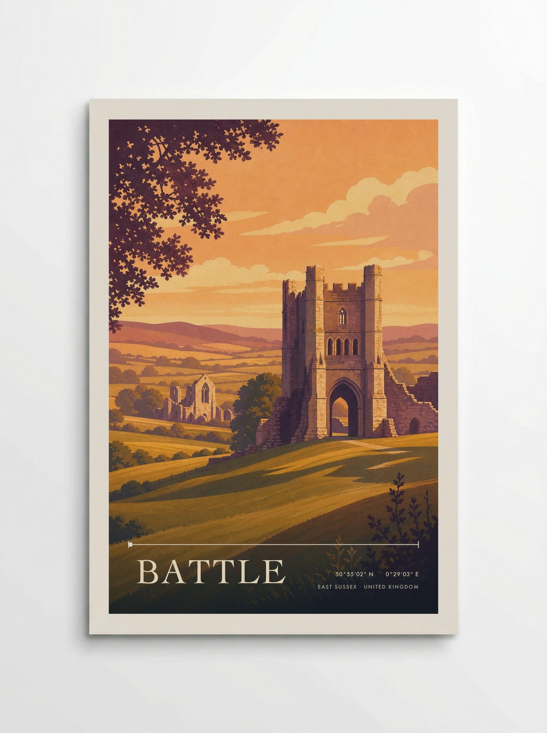 Battle East Sussex United Kingdom Travel Poster - Poster