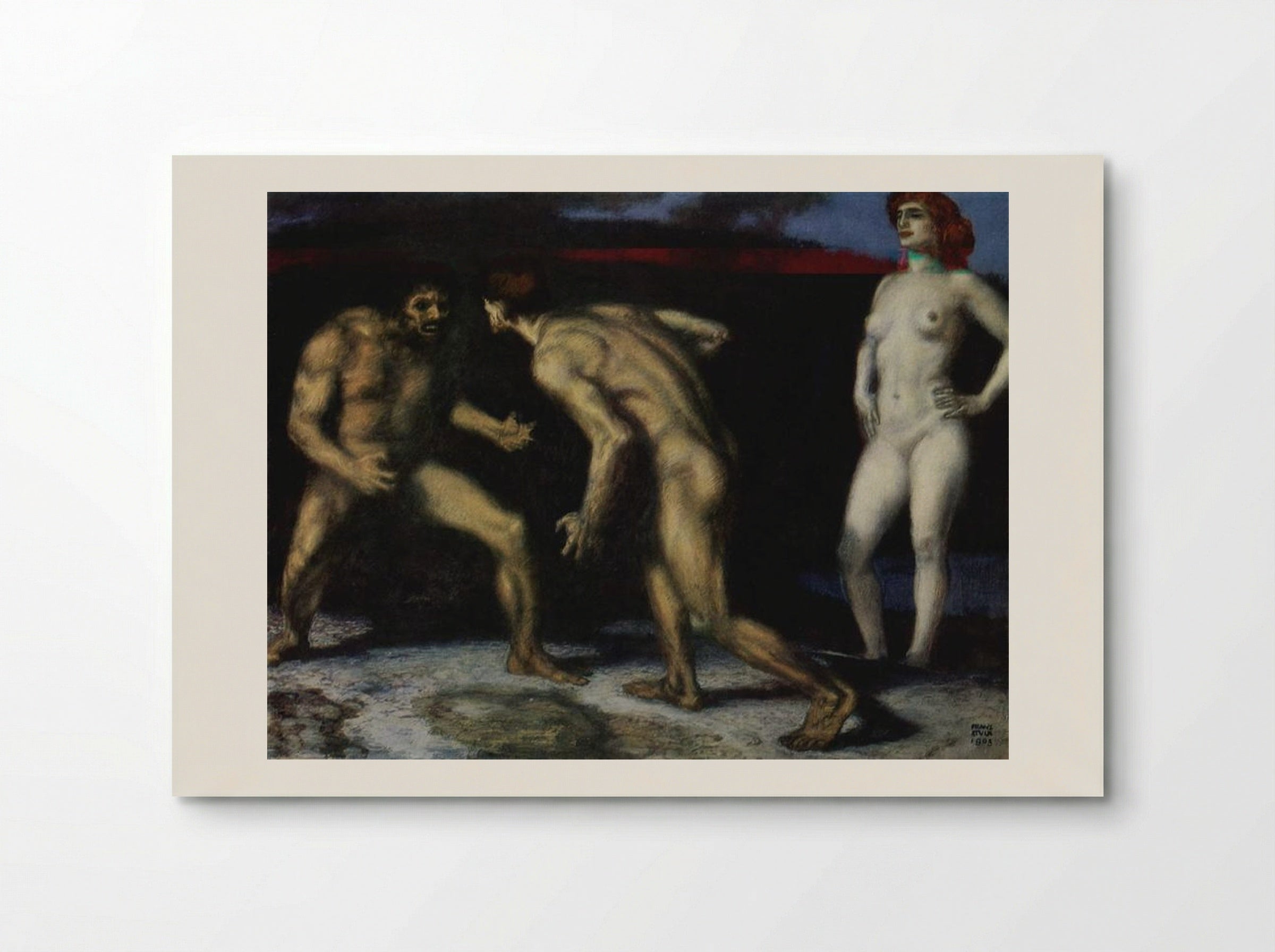 Battle for a Woman - Franz von Stuck - Poster