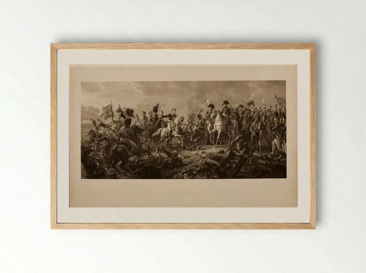 Battle of Austerlitz - Jean Godefroy - Framed Print Wood