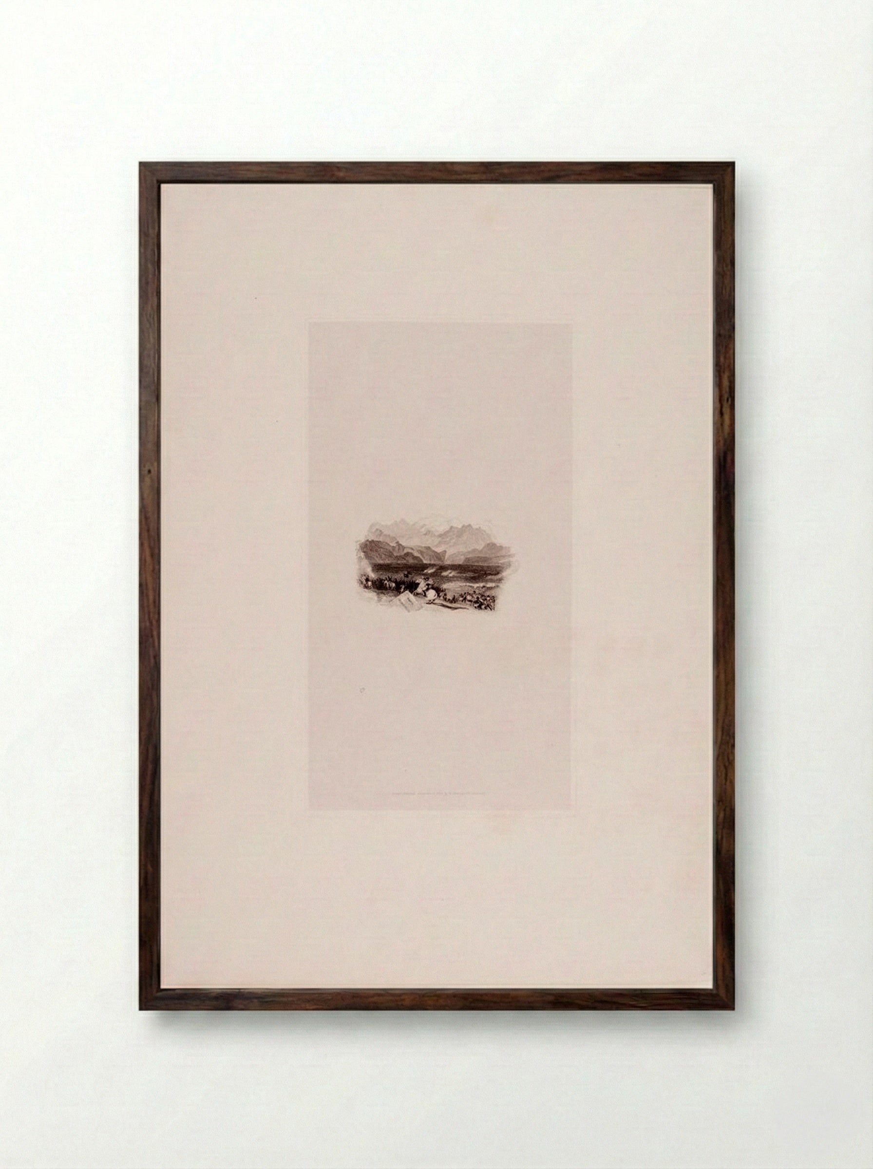 Battle of Marengo - Edward Goodall - Framed Print Dark Wood