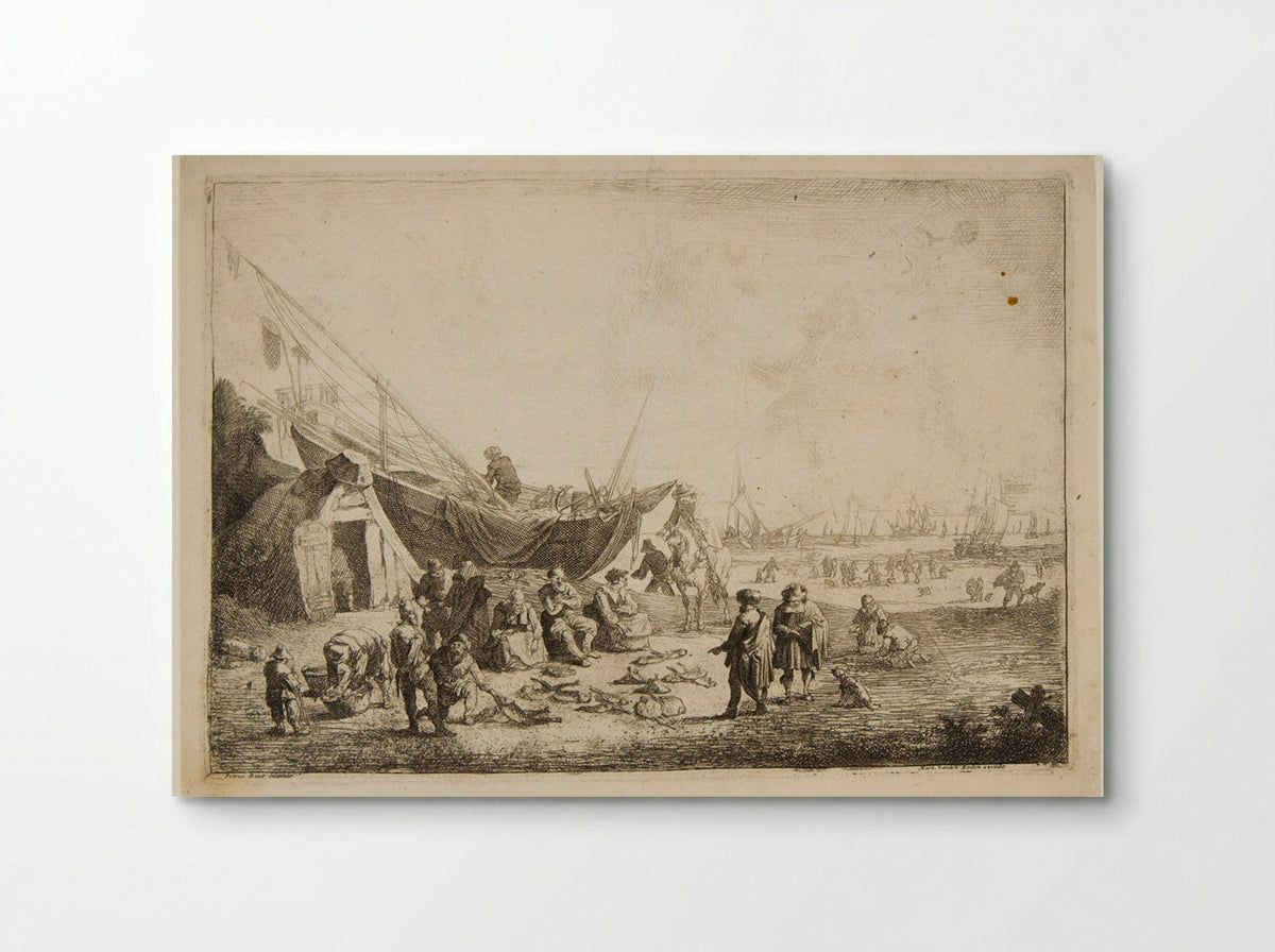 Beach Scene at Scheveningen - Pieter Bout - Poster