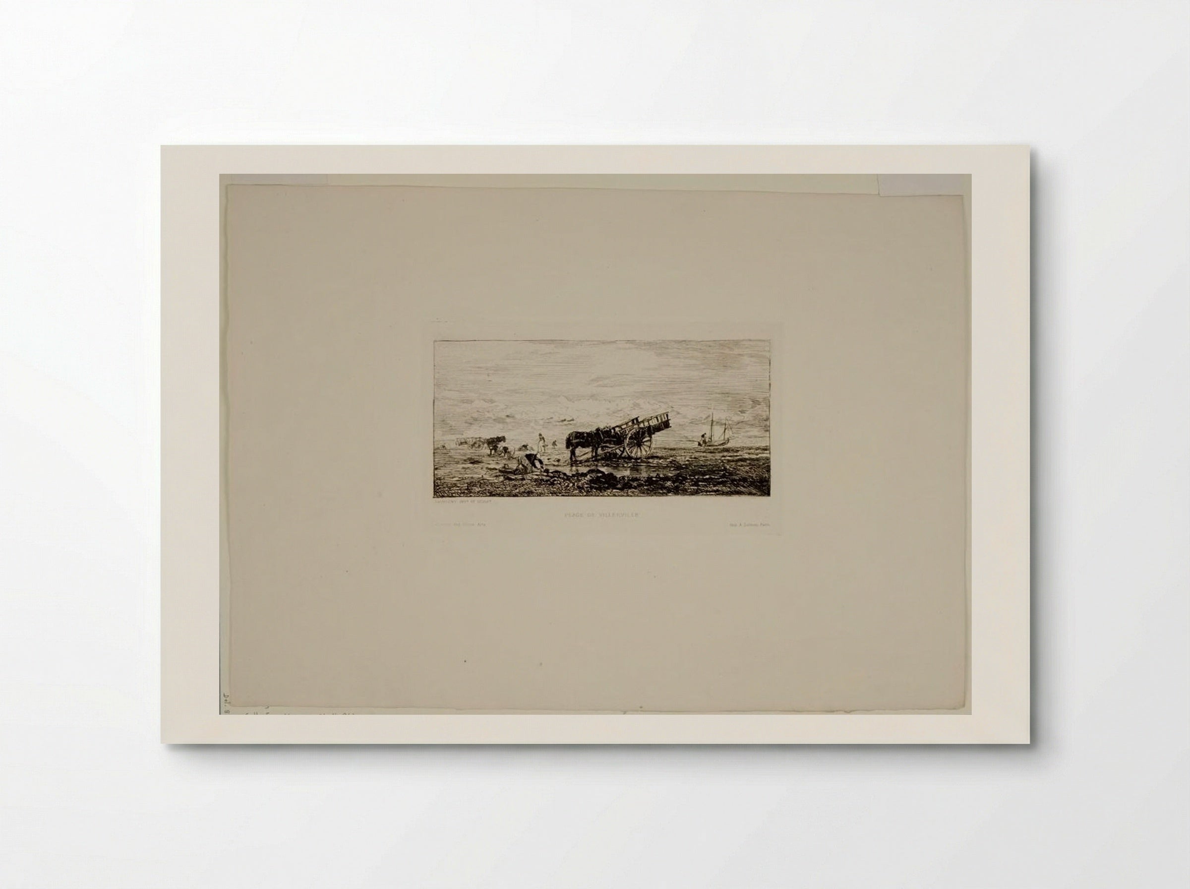Beach at Villerville - Charles-François Daubigny - Poster
