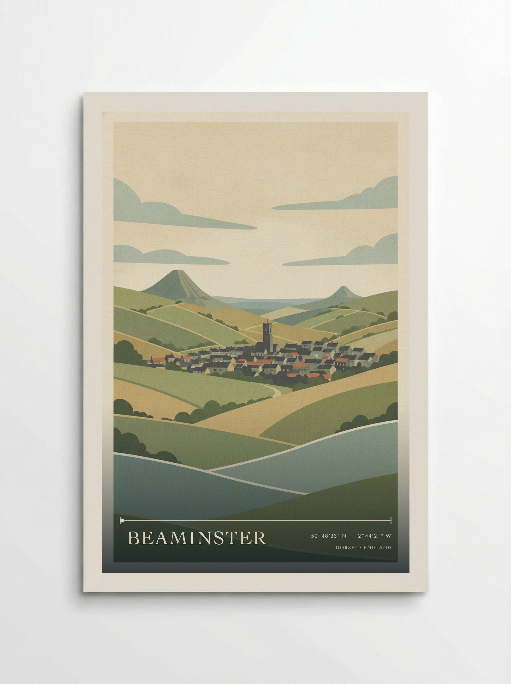 Beaminster Dorset England Travel Poster - Poster