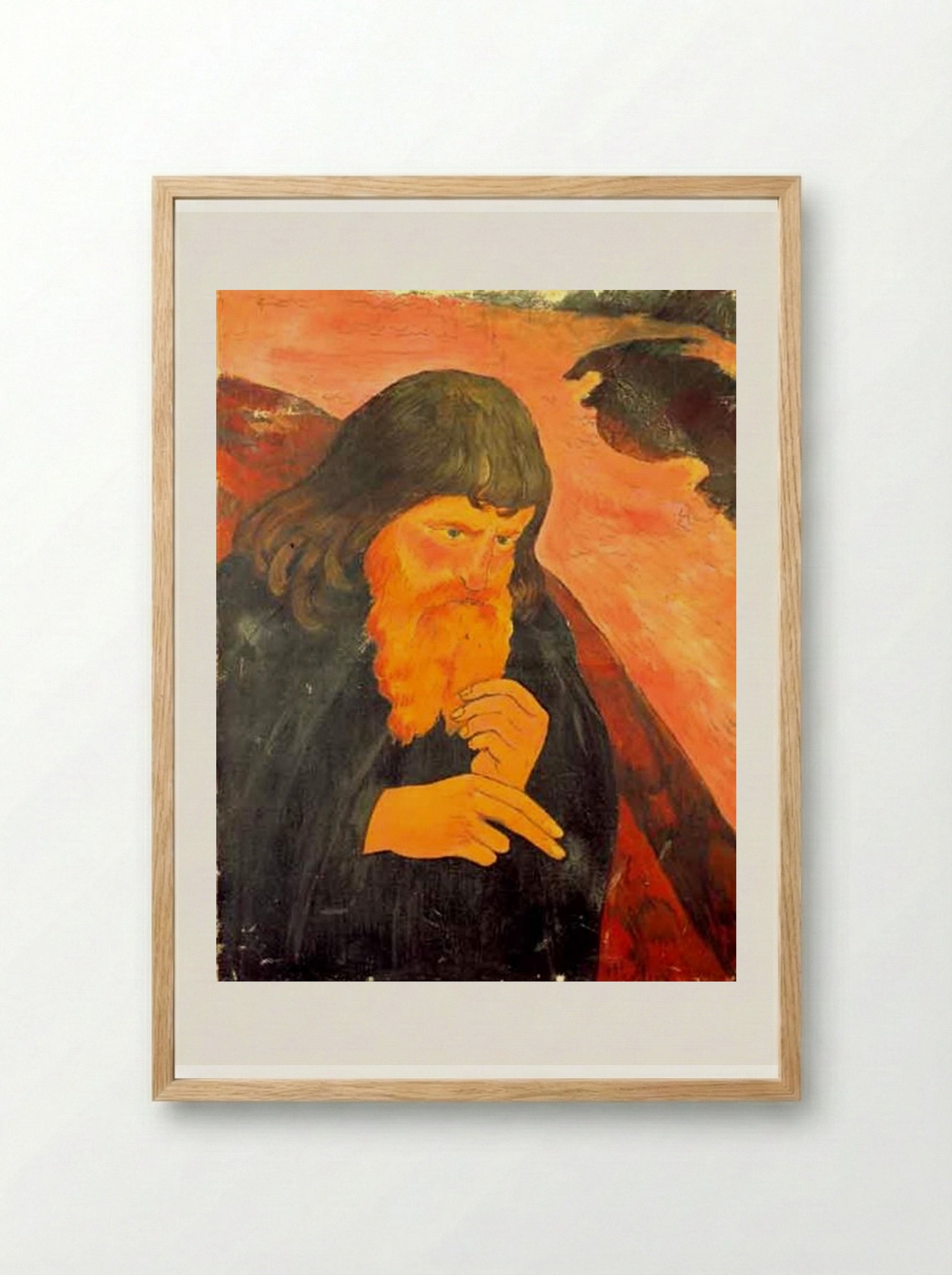 Beard Gleaming - Georges Lacombe - Framed Print Wood