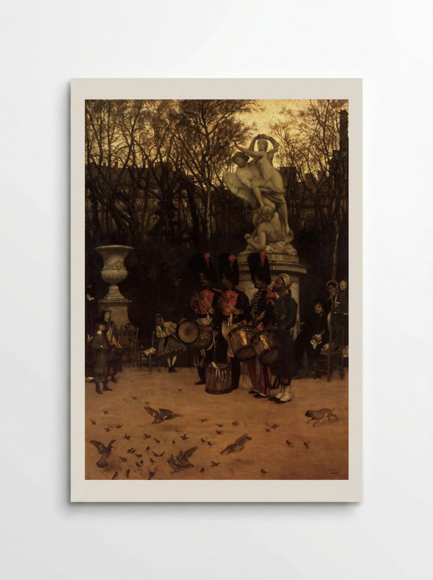 Beating the Retreat in the Tuileries Gardens - James Tissot - Poster