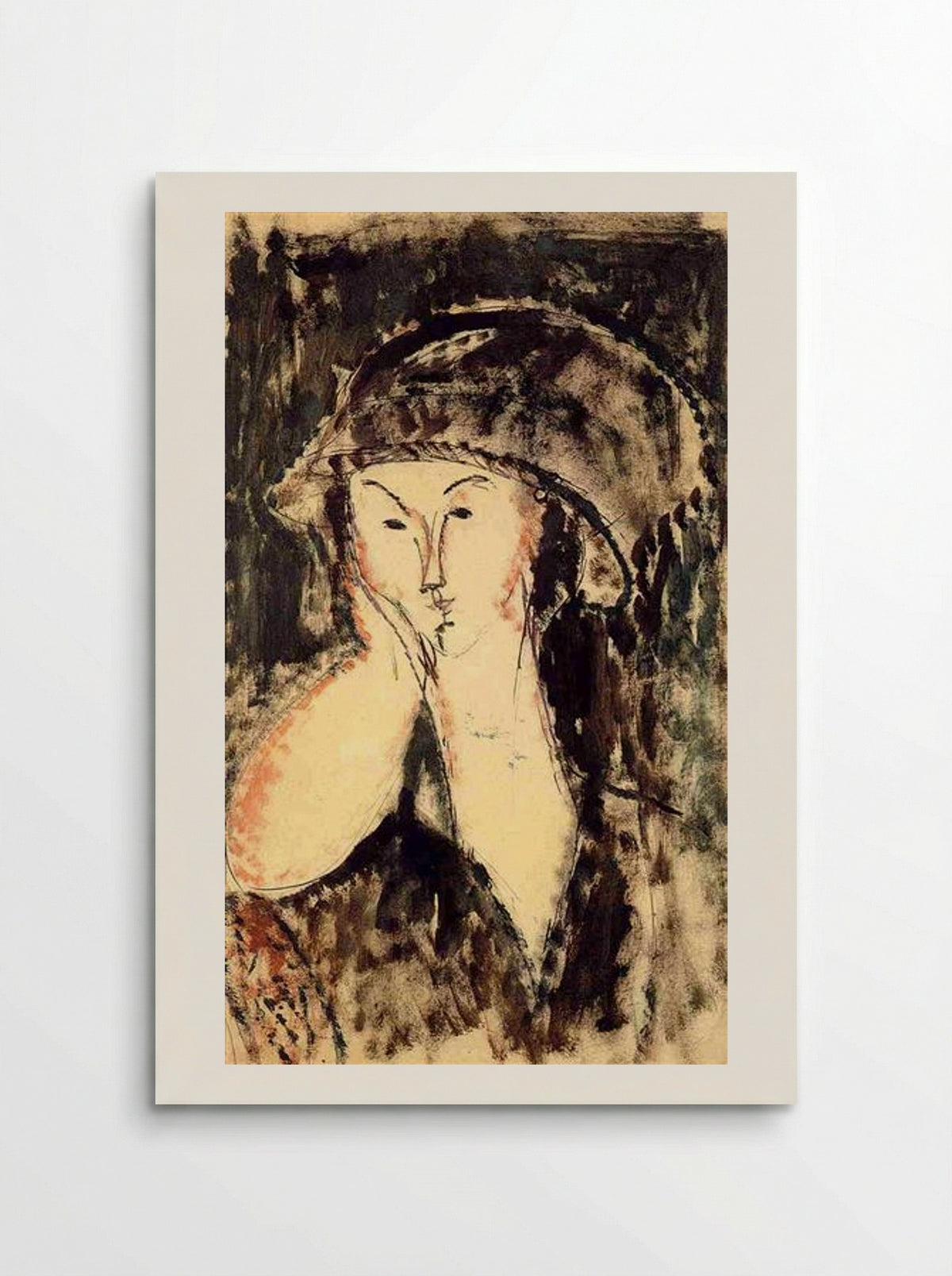 Beatrice Hastings Leaning on Her Elbow - Amedeo Modigliani - Poster