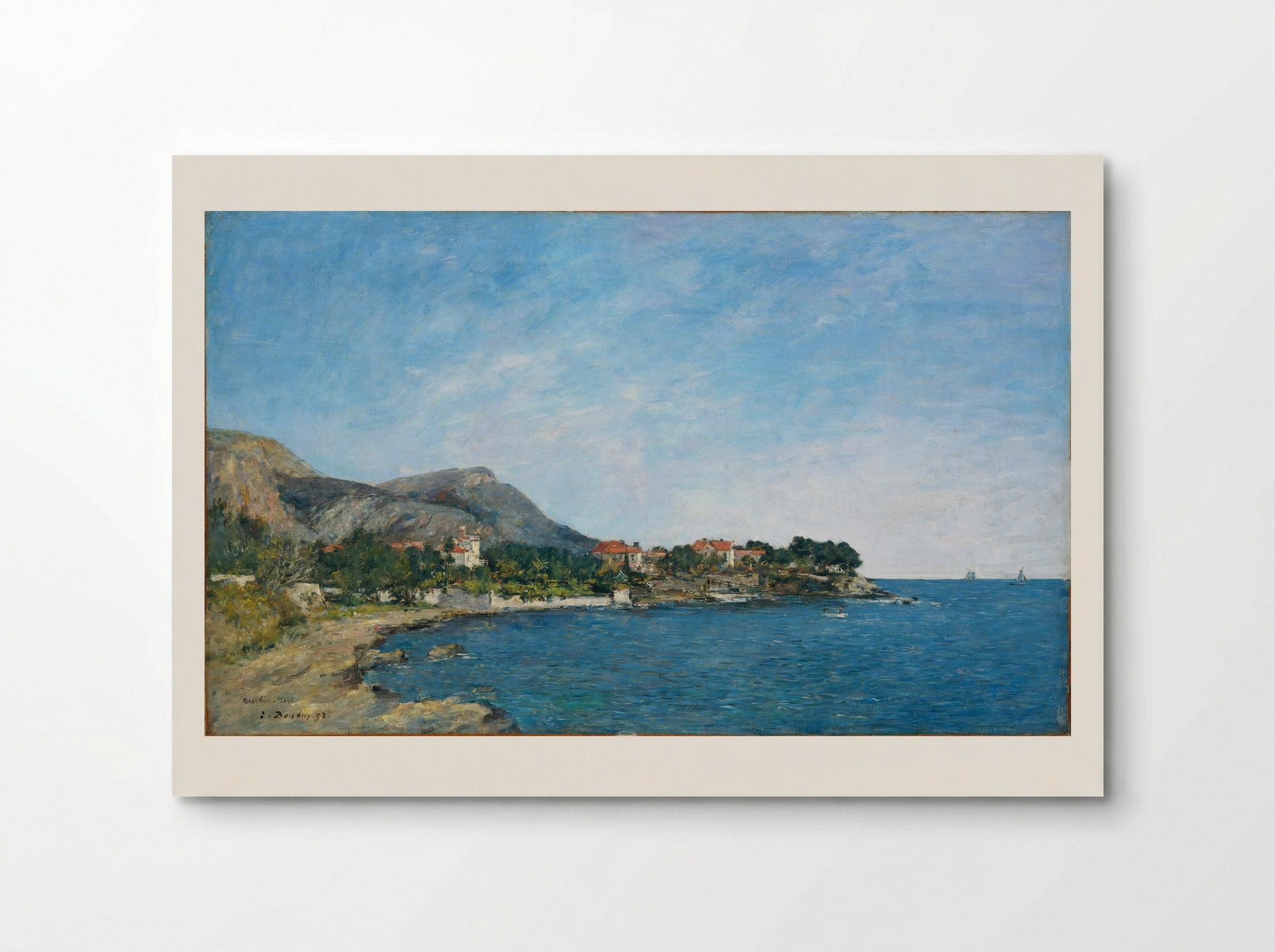 Beaulieu: The Bay of Fourmis - Eugène Boudin - Poster