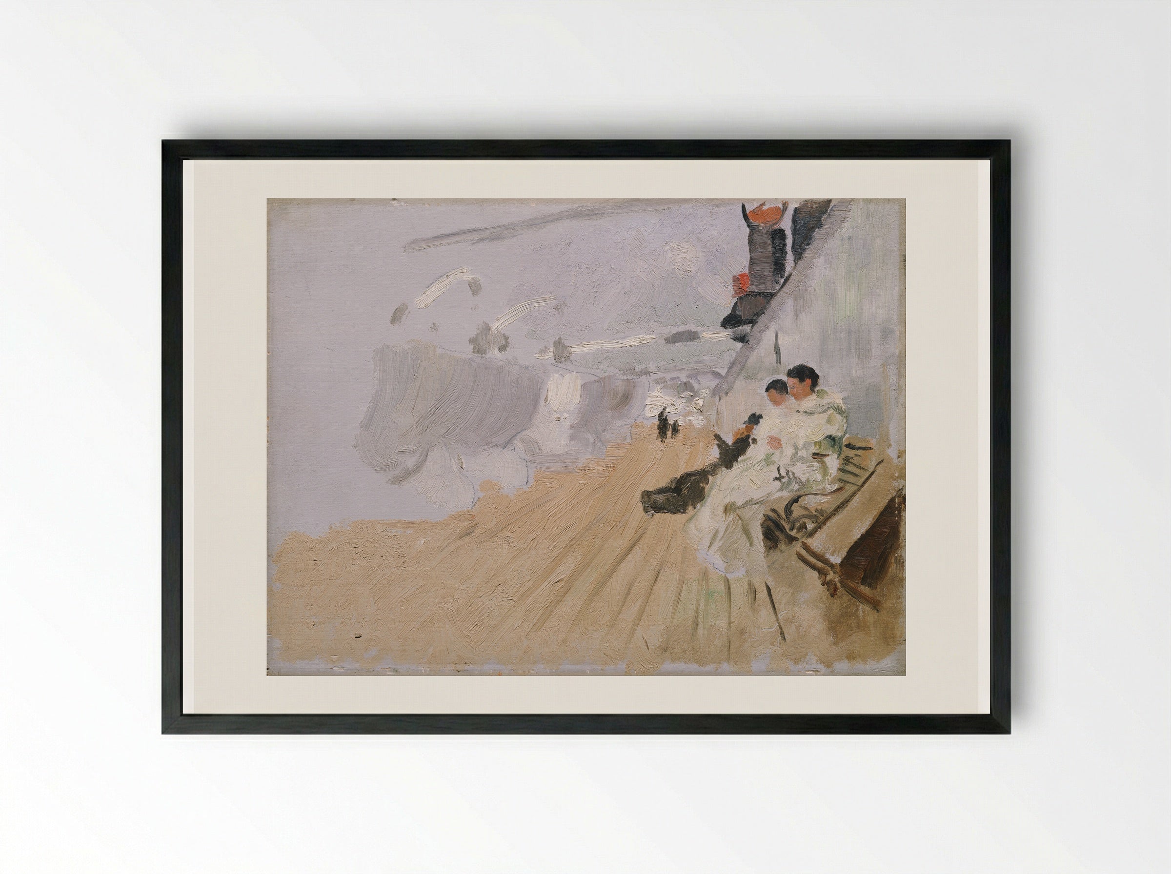 Beaulieu - Frits Thaulow - Framed Print Black