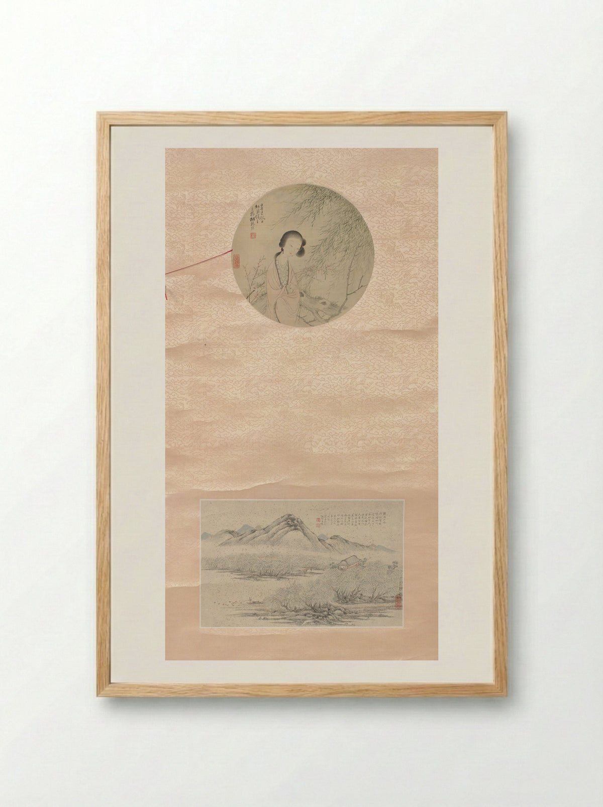Beautiful Lady - Hu Xigui - Framed Print Wood
