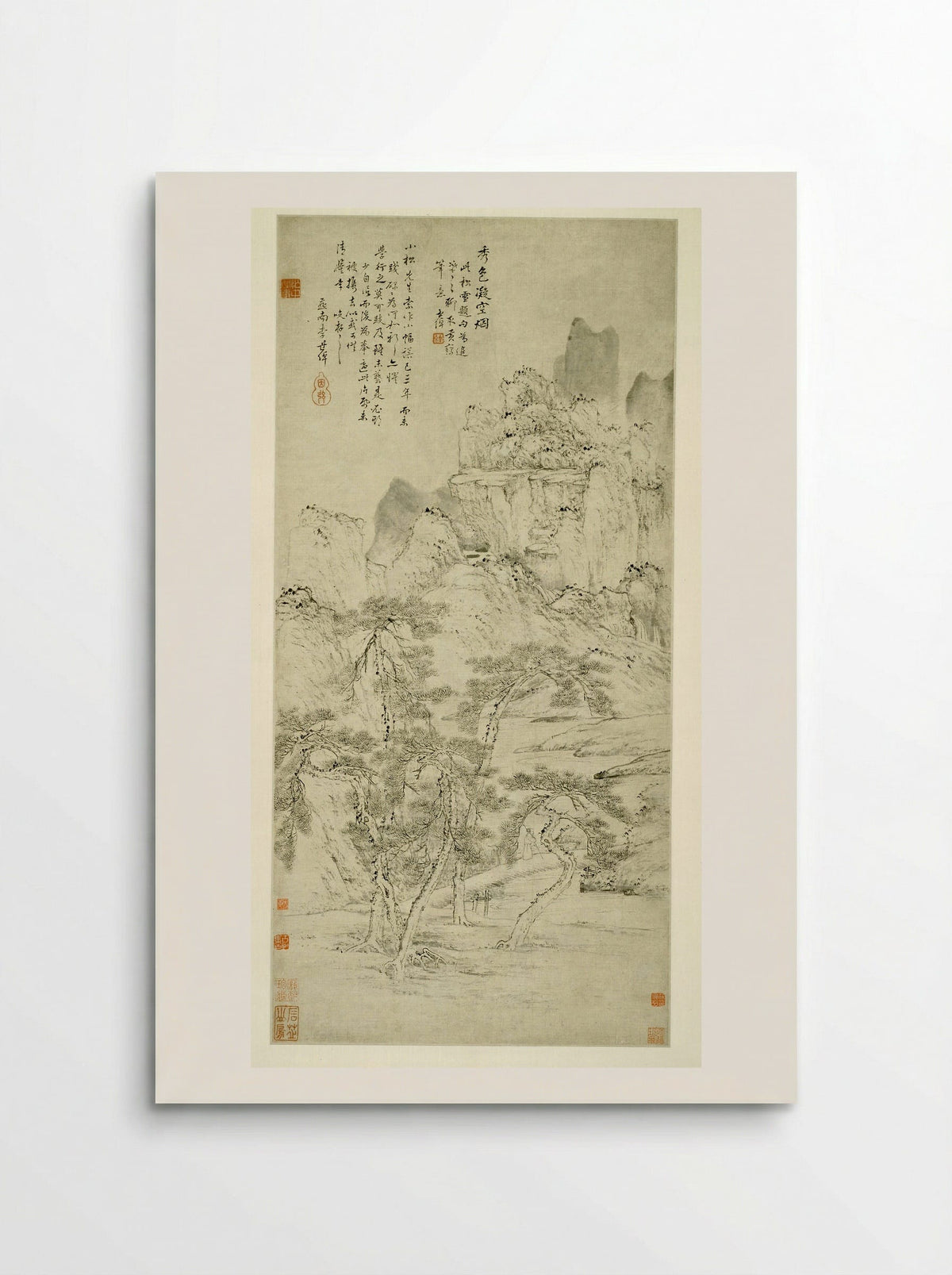 Beautiful Scenery Frozen in Mist - Li Shizhuo - Poster