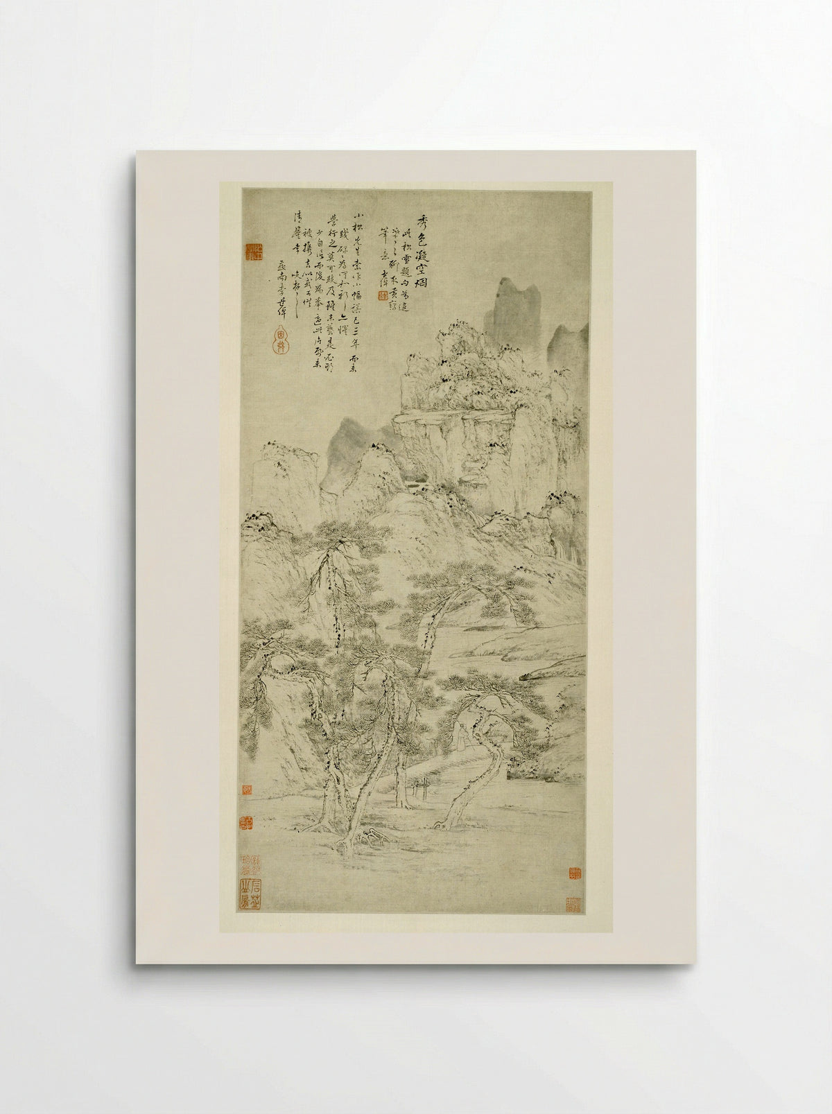 Beautiful Scenery Frozen in Mist - Li Shizhuo - Poster