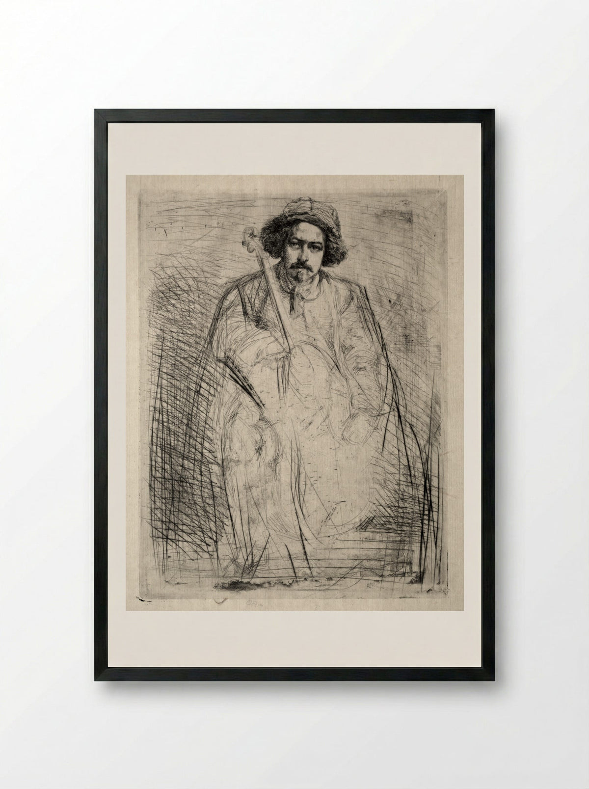Becquet - James McNeill Whistler - Framed Print Black