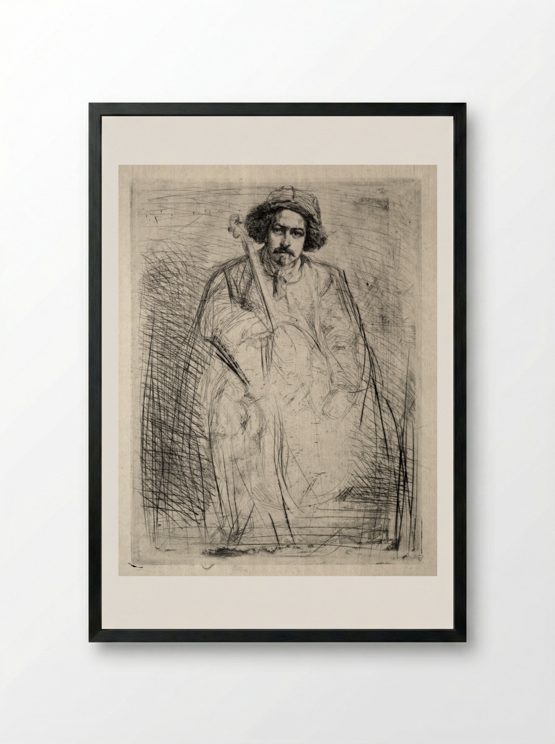 Becquet - James McNeill Whistler - Framed Print Black