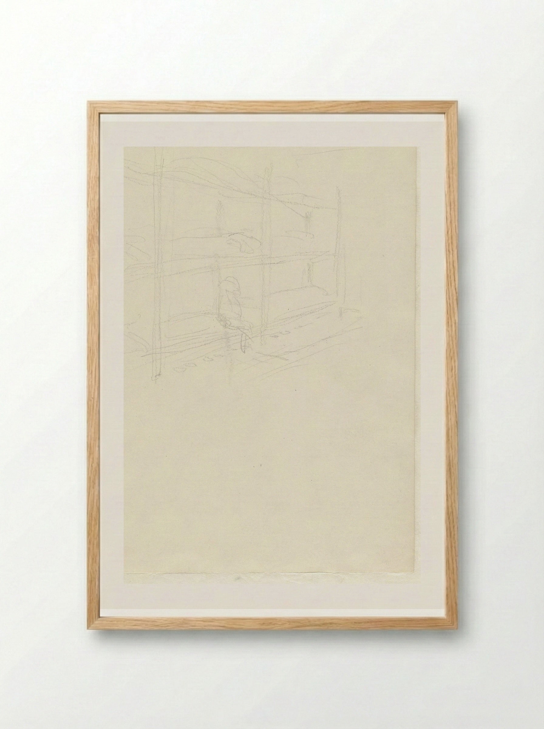 Bedden in de barak - Aat Breur-Hibma - Framed Print Wood