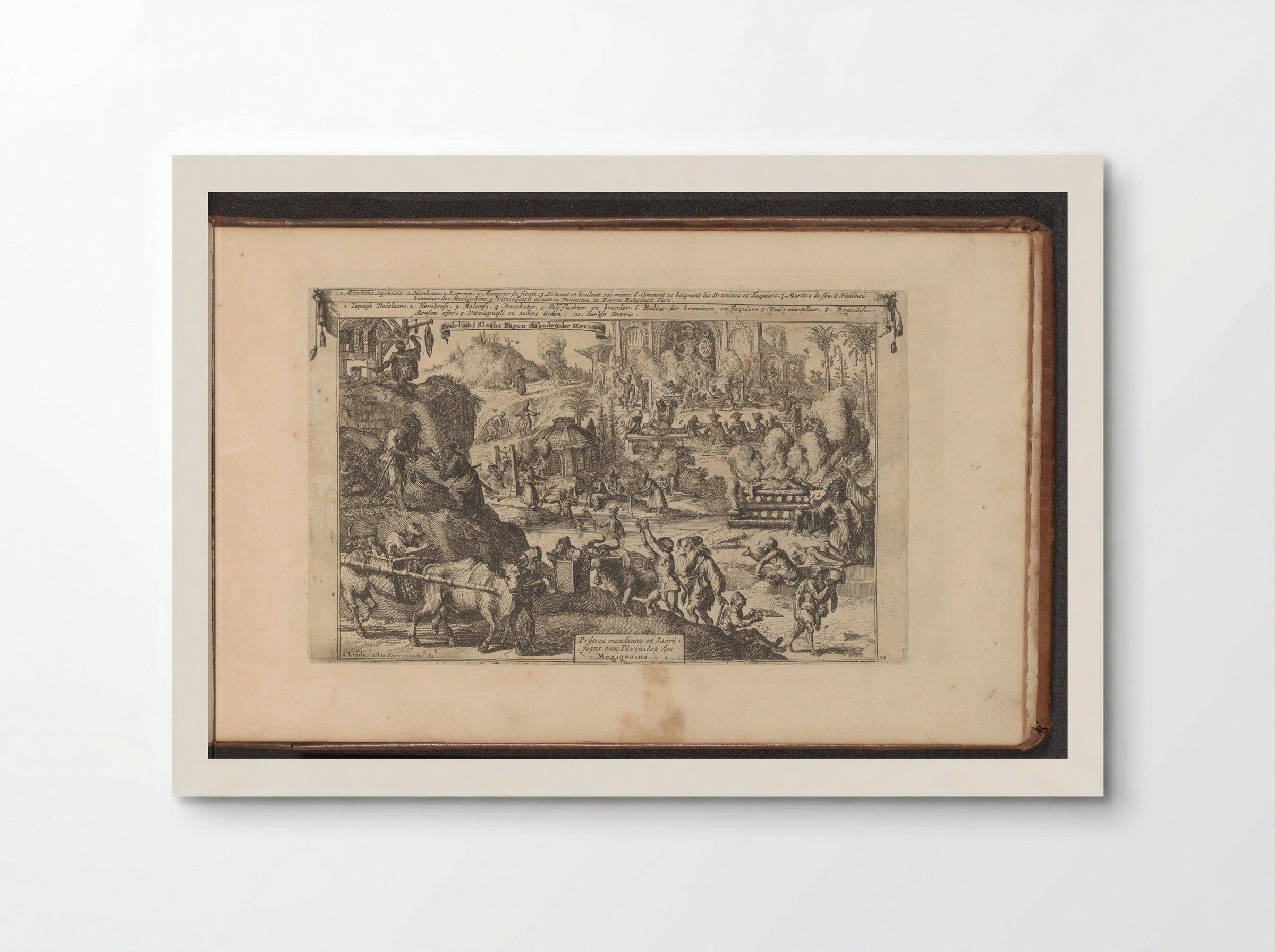 Bedelaars in Oost- en West-Indië - Romeyn de Hooghe - Poster