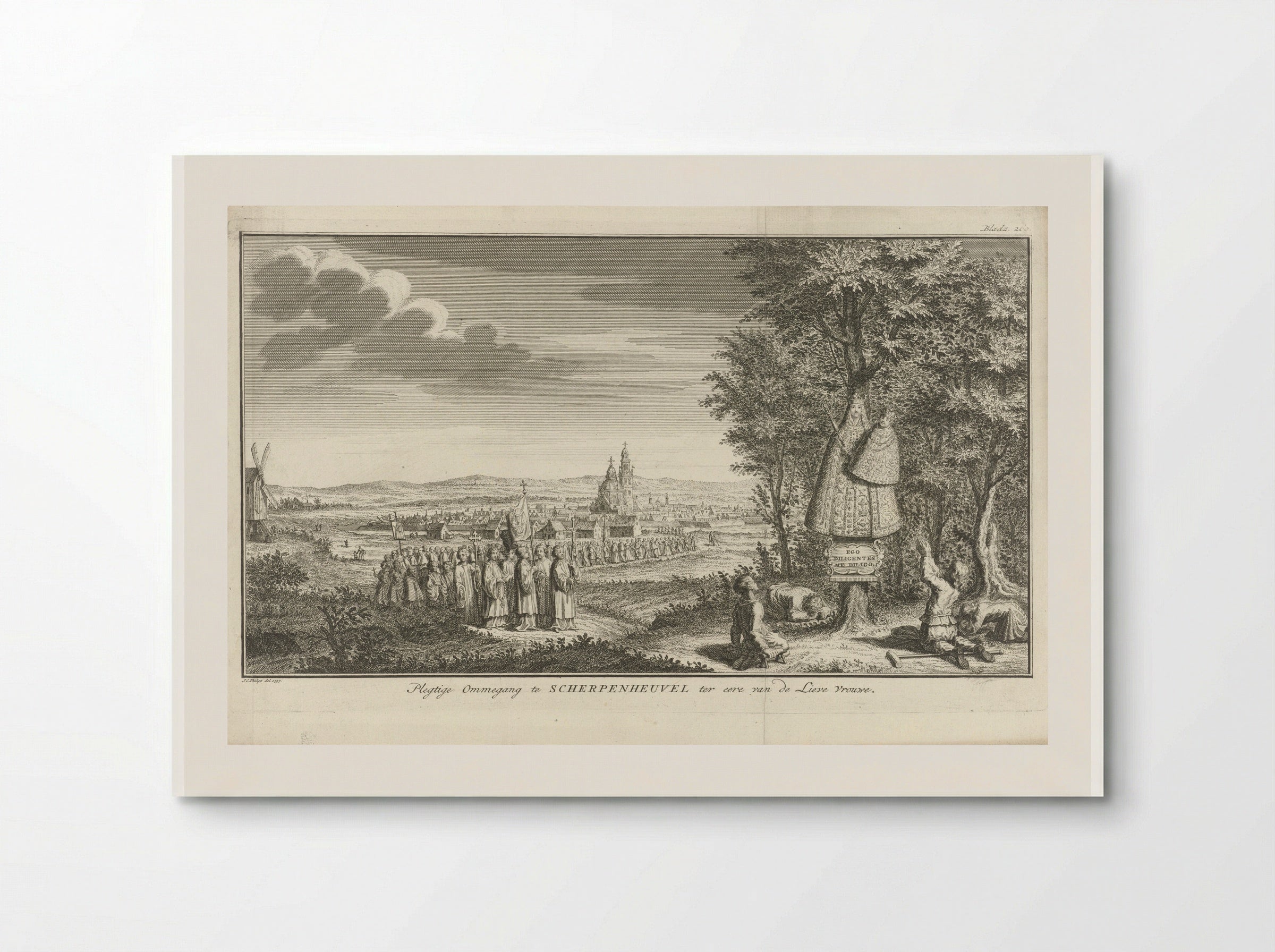 Bedevaart op weg naar Onze Lieve Vrouw van Scherpenheuvel - Jan Caspar Philips - Poster