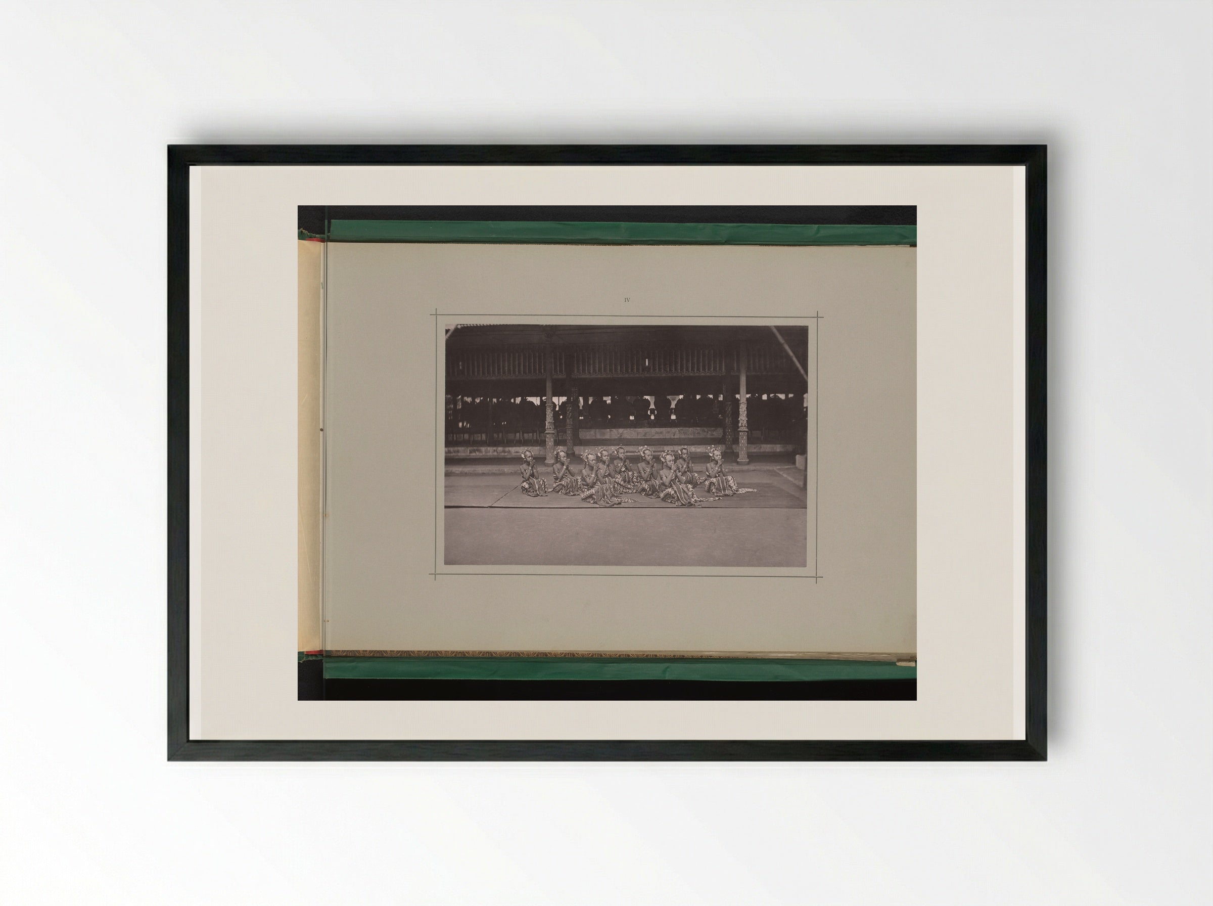 Bedhaya Dancers in the Kraton Ngayogyakarta Hadiningrat - Kassian Céphas - Framed Print Black