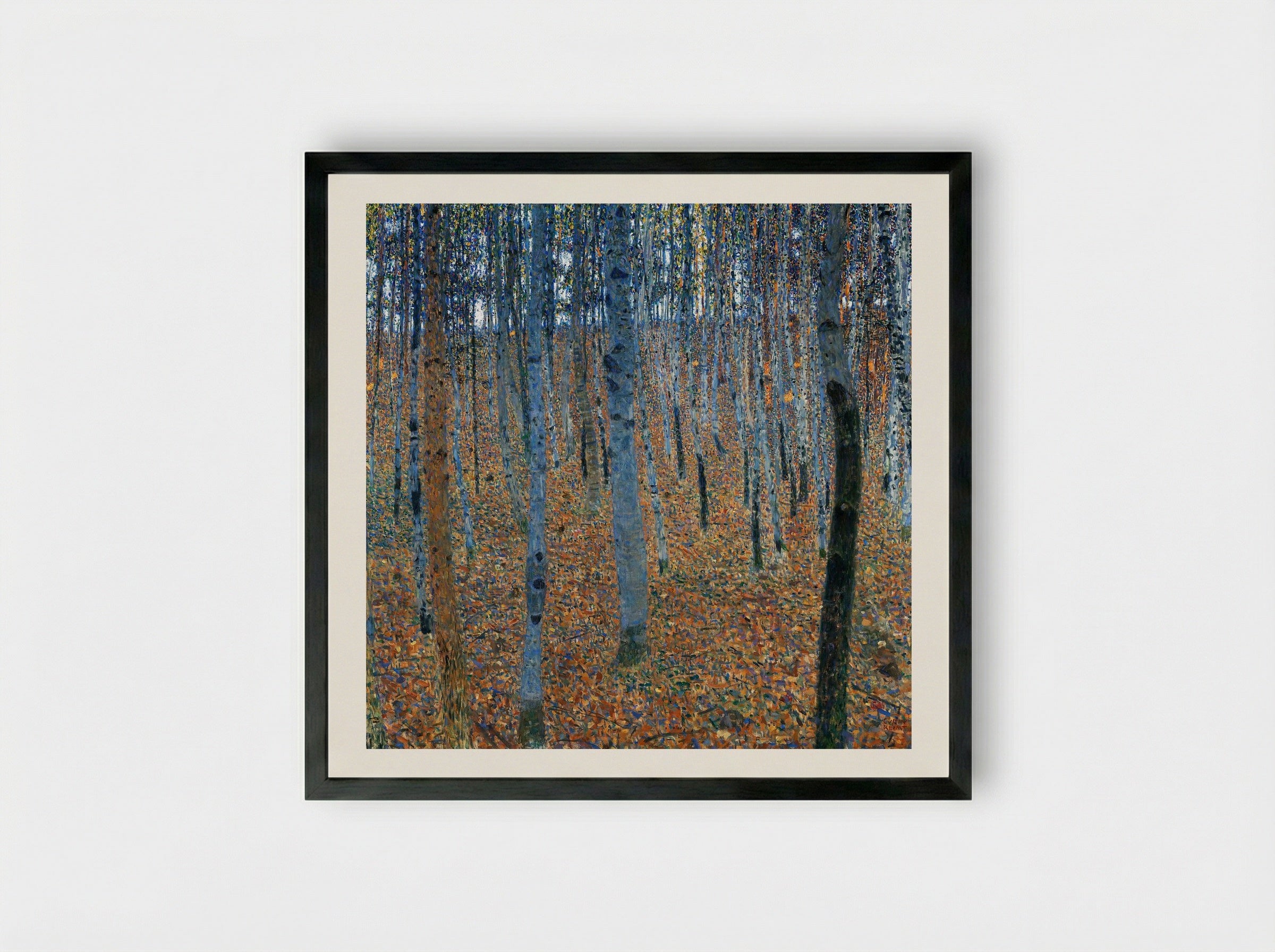 Beech Grove I - Gustav Klimt - Framed Print Black