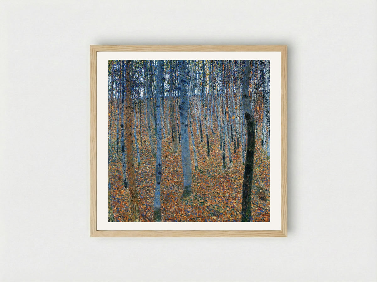 Beech Grove I - Gustav Klimt - Framed Print Wood