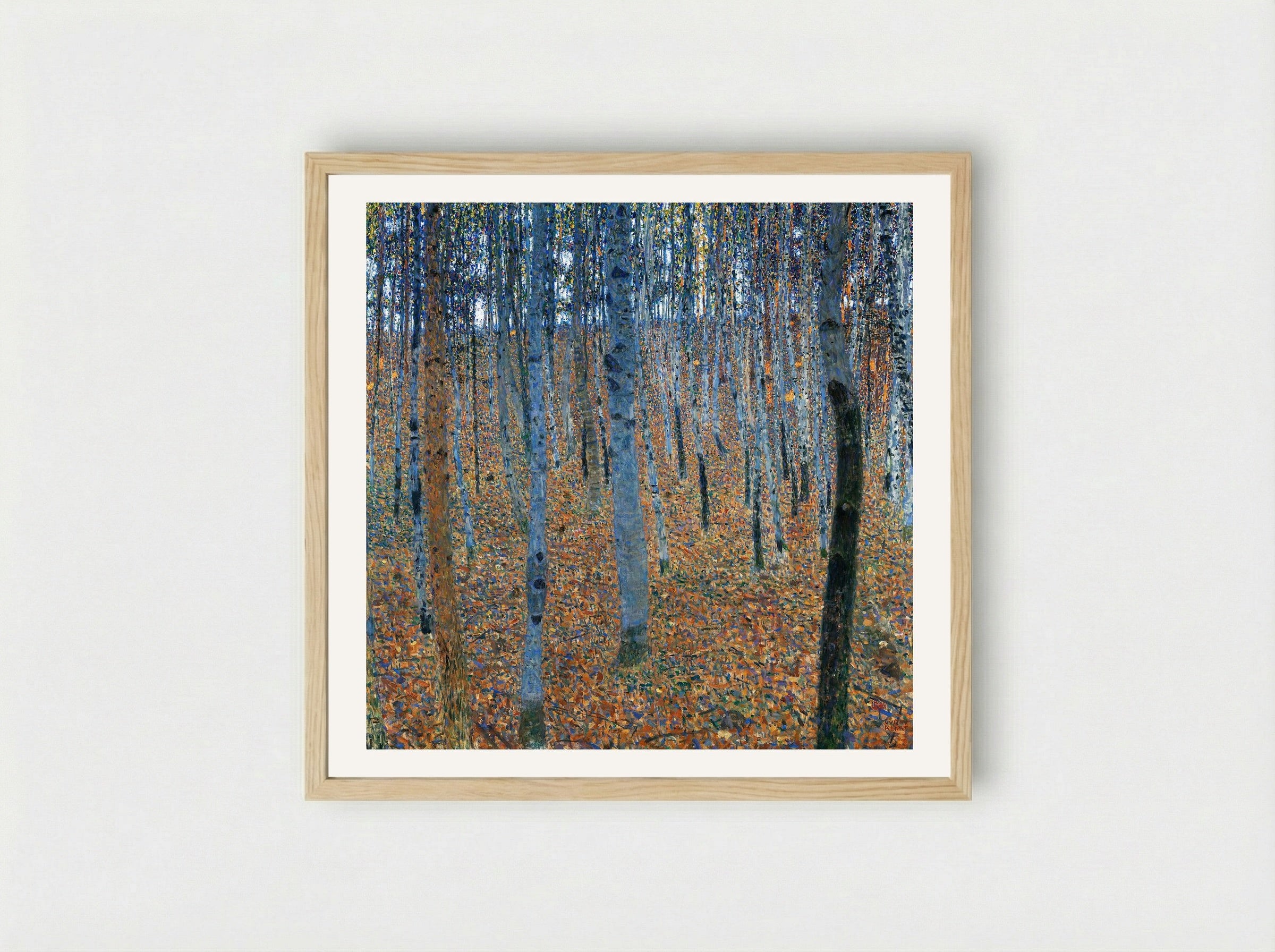 Beech Grove I - Gustav Klimt - Framed Print Wood