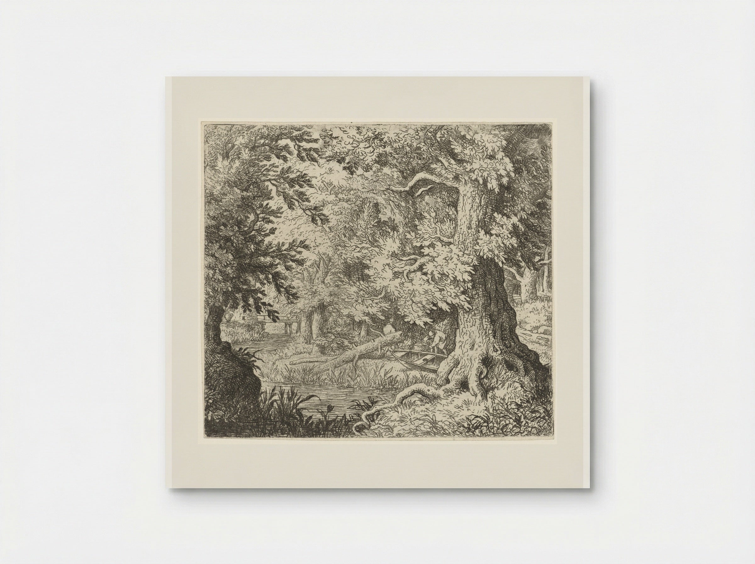 Beekje in het bos - Allaert van Everdingen - Poster