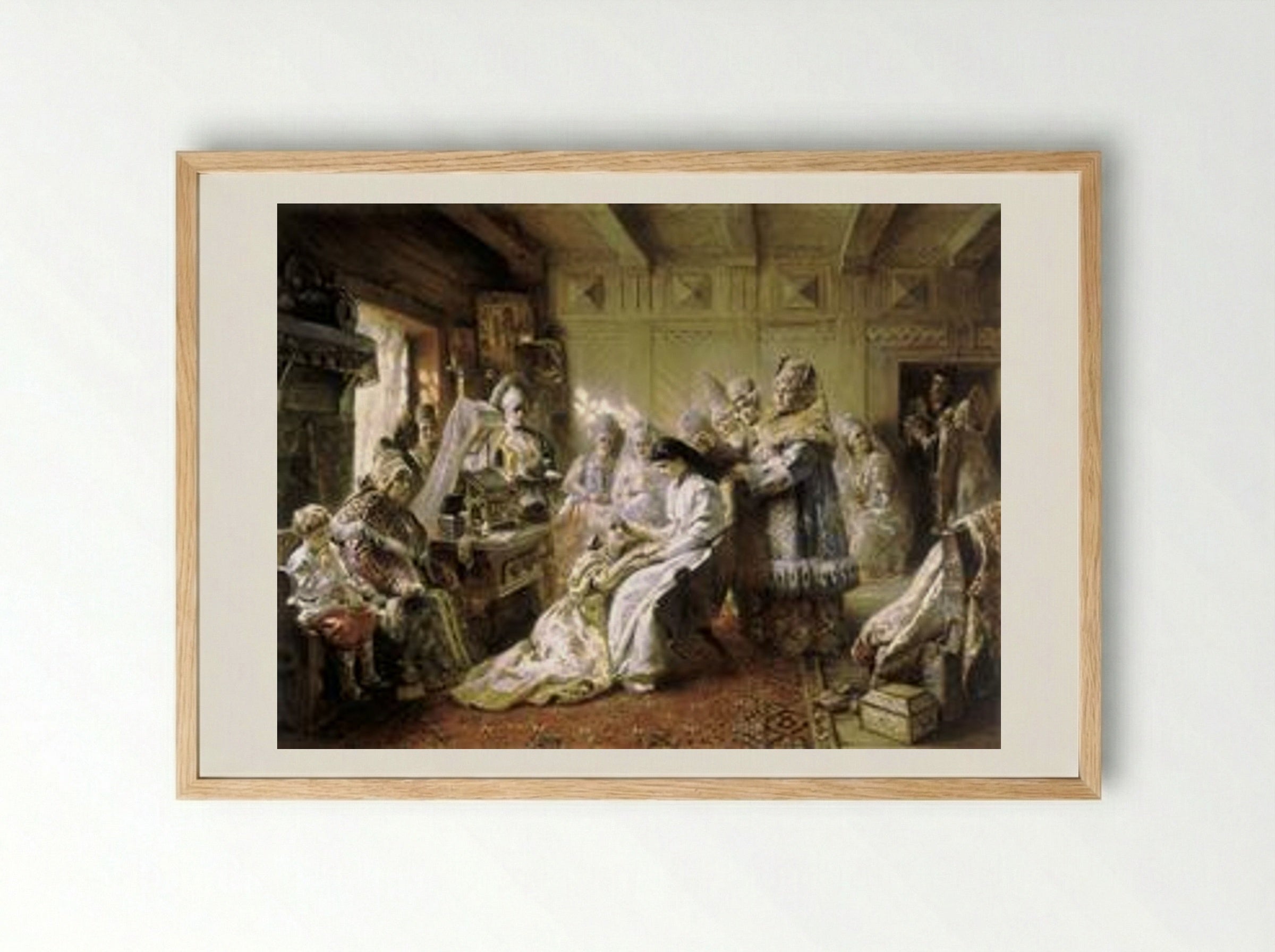 Before the Wedding - Konstantin Makovsky - Framed Print Wood