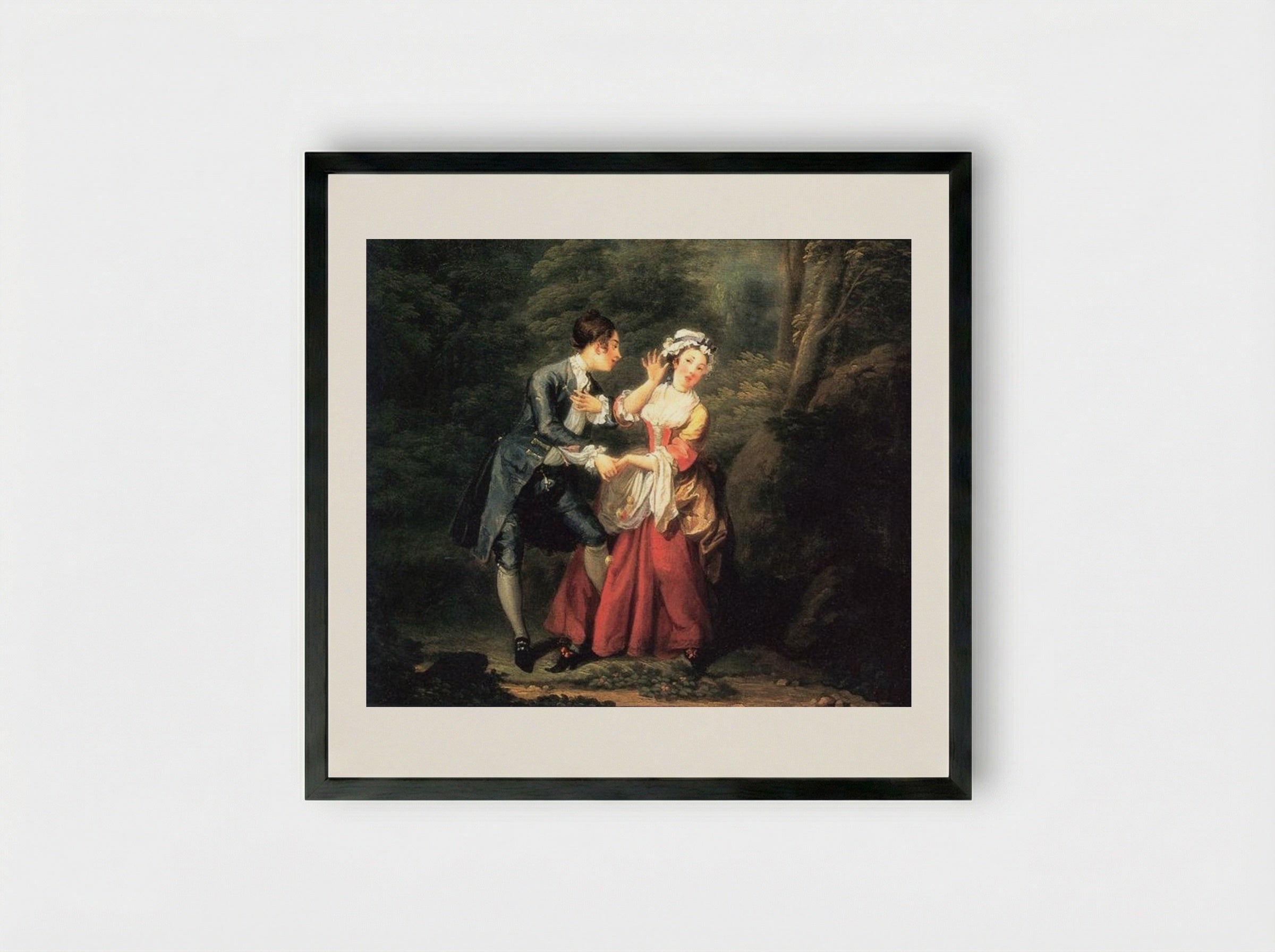 Before - William Hogarth - Framed Print Black