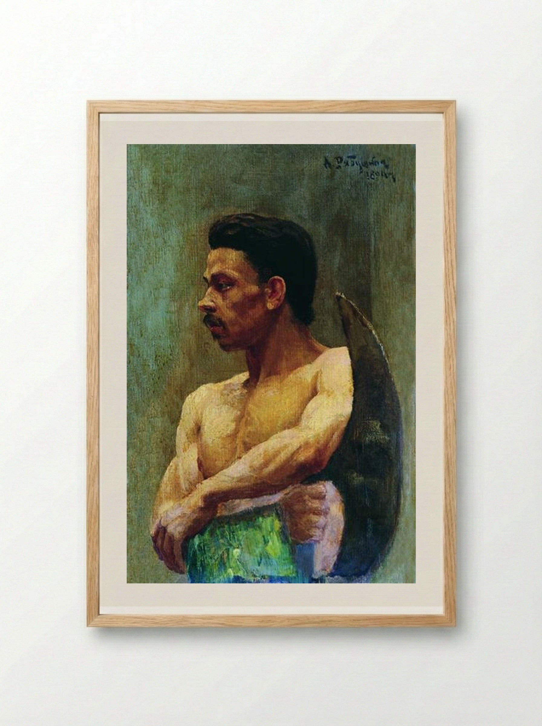 Beginner - Andrei Ryabushkin - Framed Print Wood