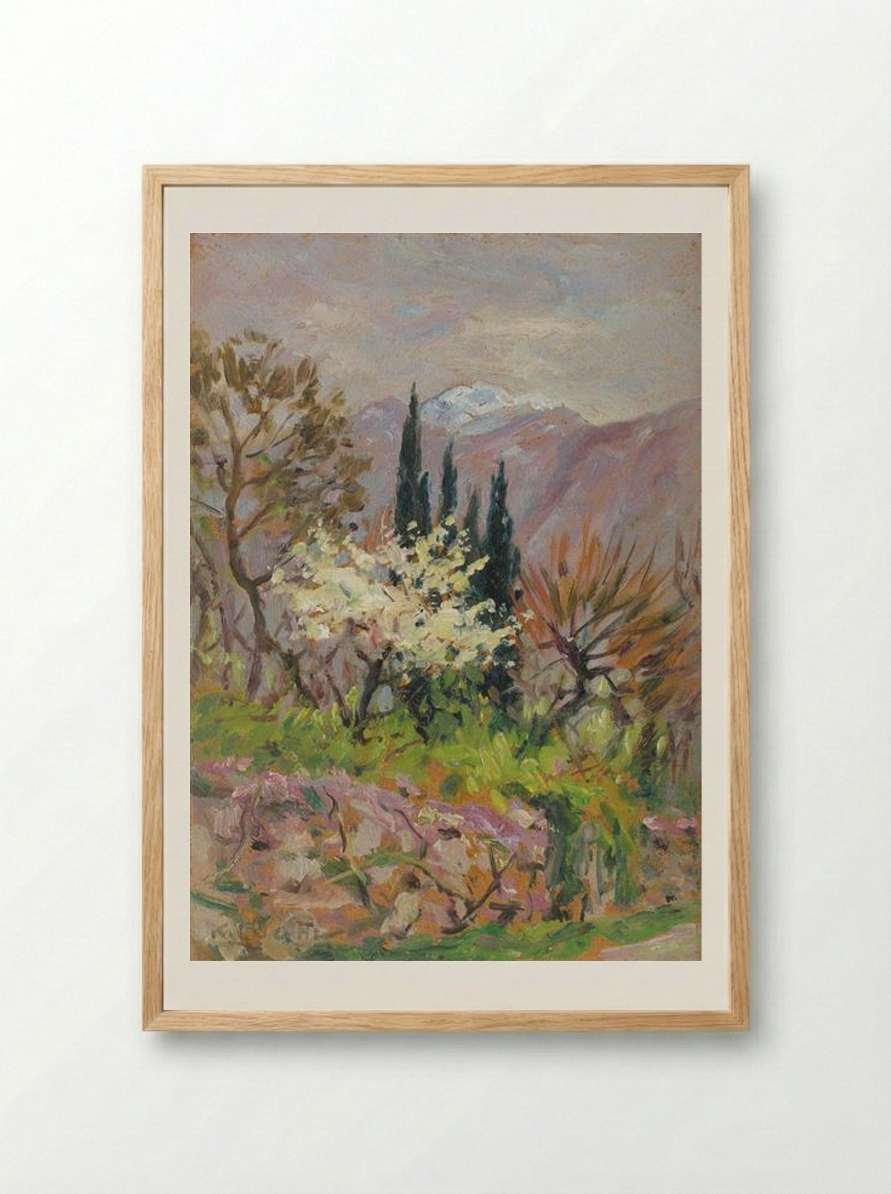 Beginning of Springtime - Kimon Loghi - Framed Print Wood